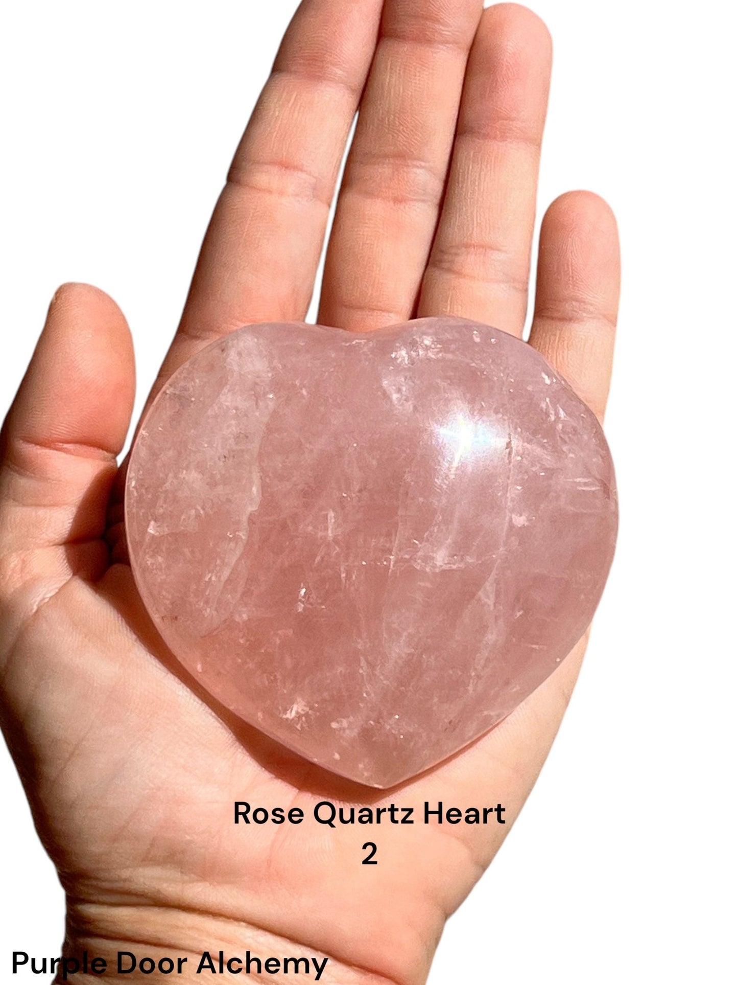Rose Quartz Hearts - Purple Door Alchemy