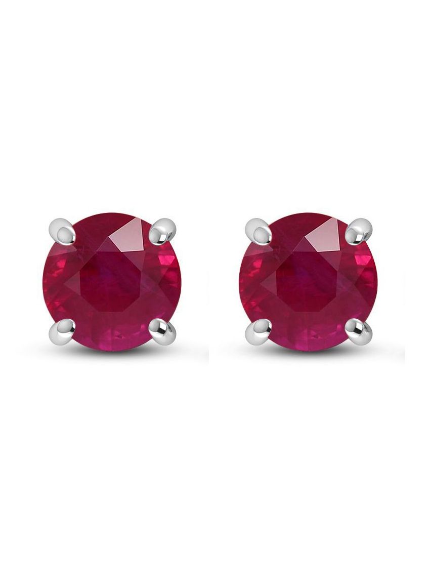 Ruby Stud Earrings - Purple Door Alchemy