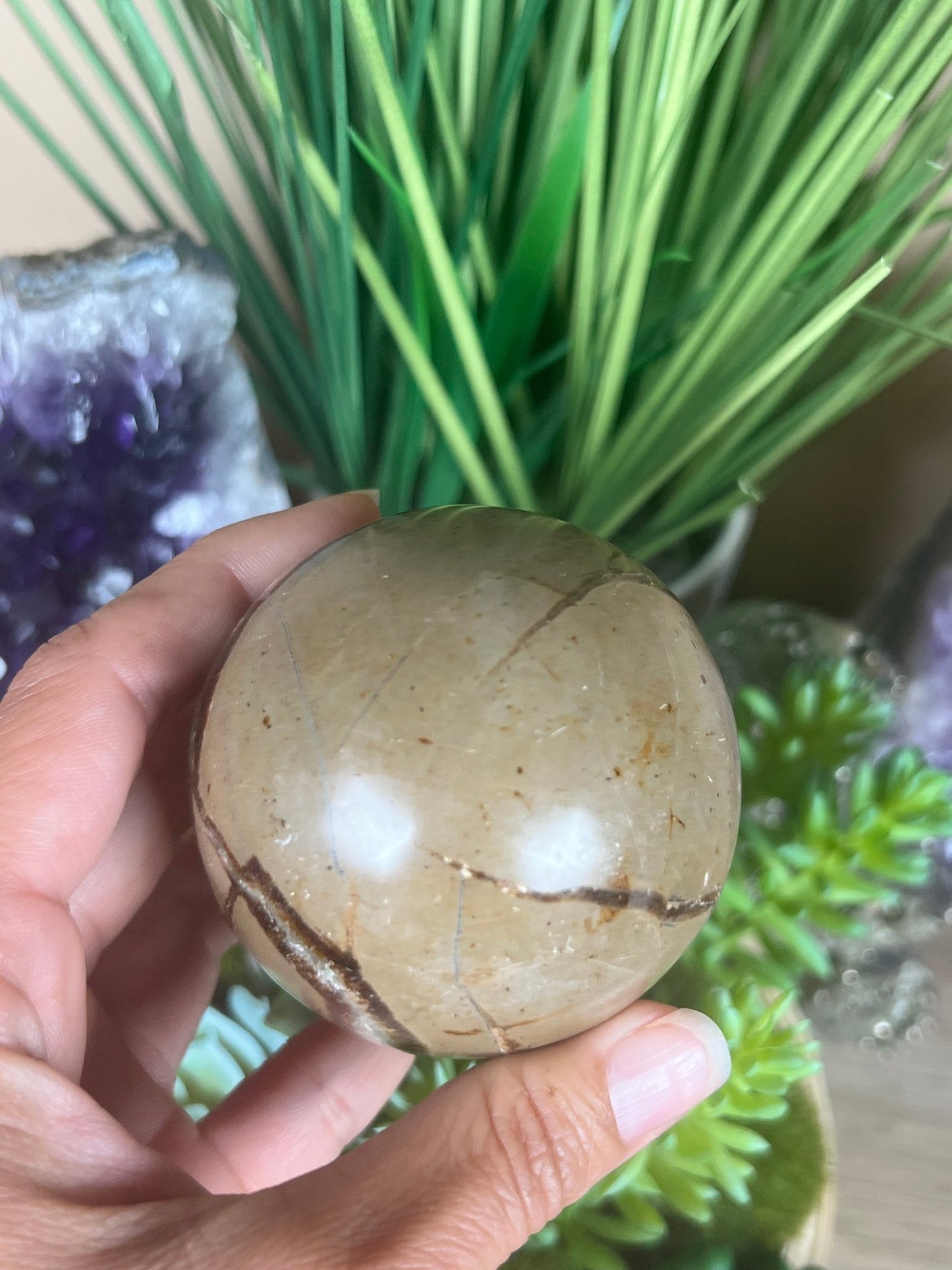 Septarian Sphere 63mm (2.48") - Purple Door Alchemy