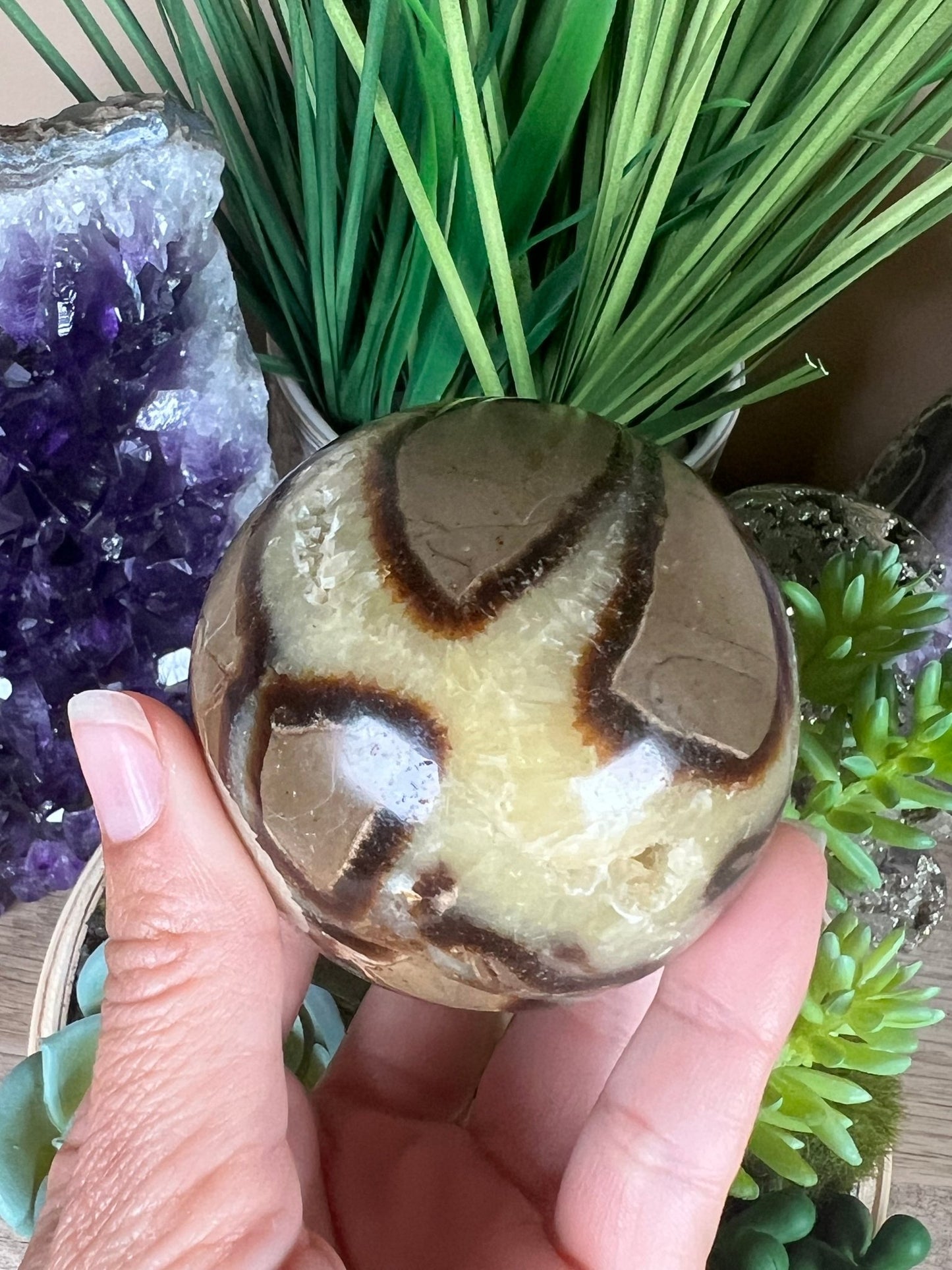 Septarian Sphere 63mm (2.48") - Purple Door Alchemy