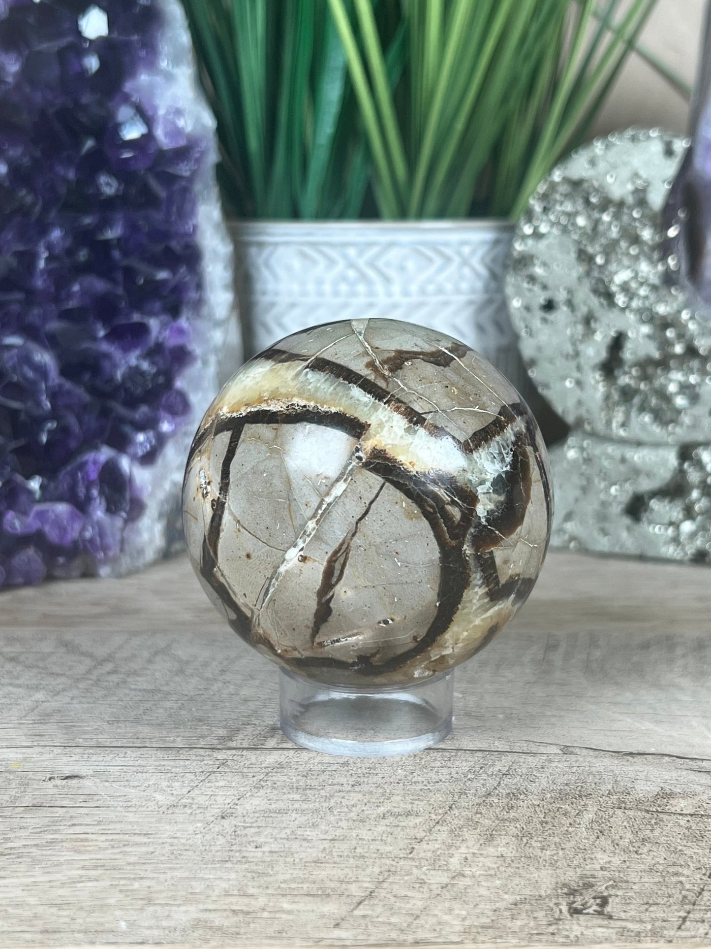 Septarian Sphere 66mm (2.6") - Purple Door Alchemy