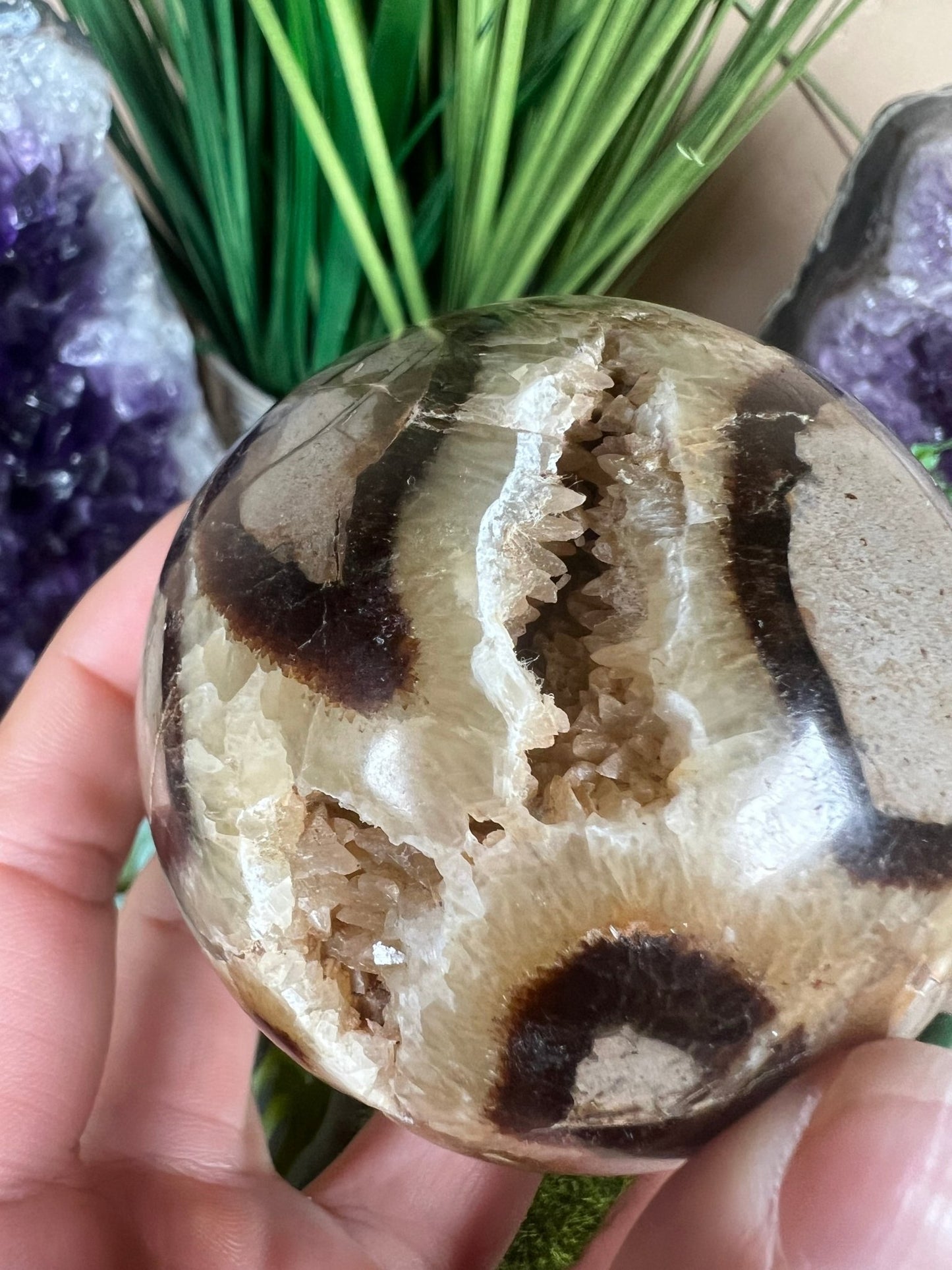 Septarian Sphere 66mm (2.6") - Purple Door Alchemy