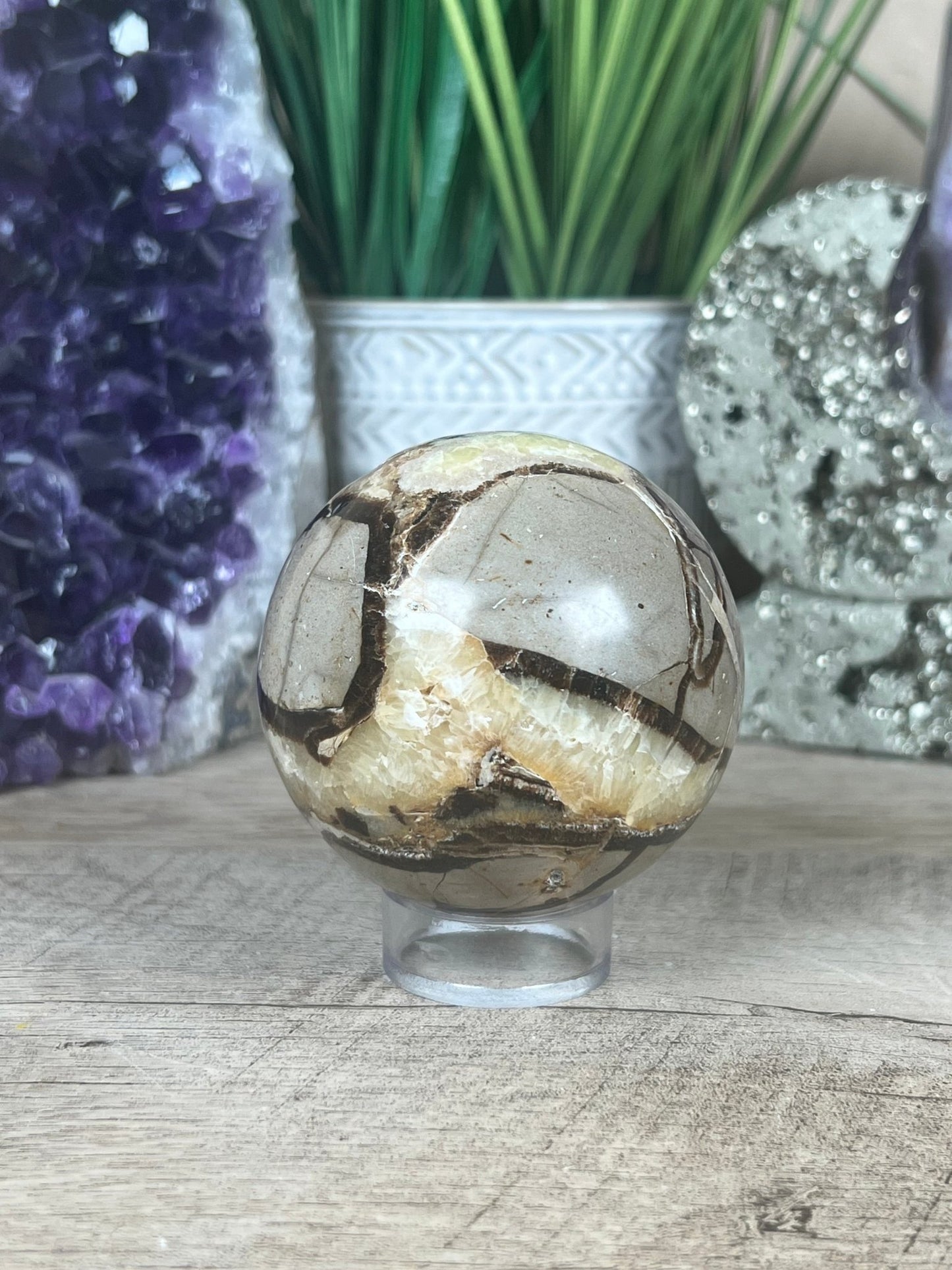 Septarian Sphere 66mm (2.6") - Purple Door Alchemy