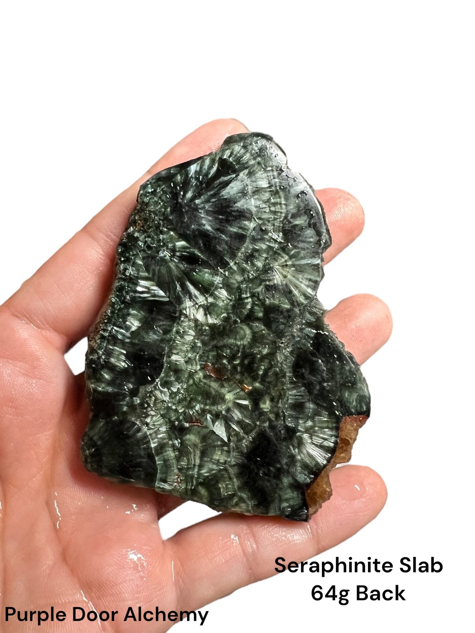 Seraphinite Slab 64g - Purple Door Alchemy