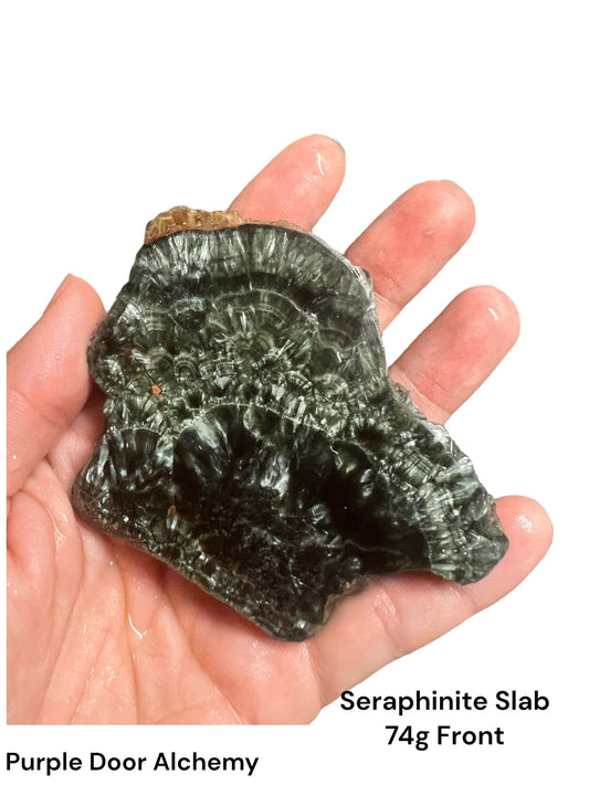 Seraphinite Slab 74g - Purple Door Alchemy