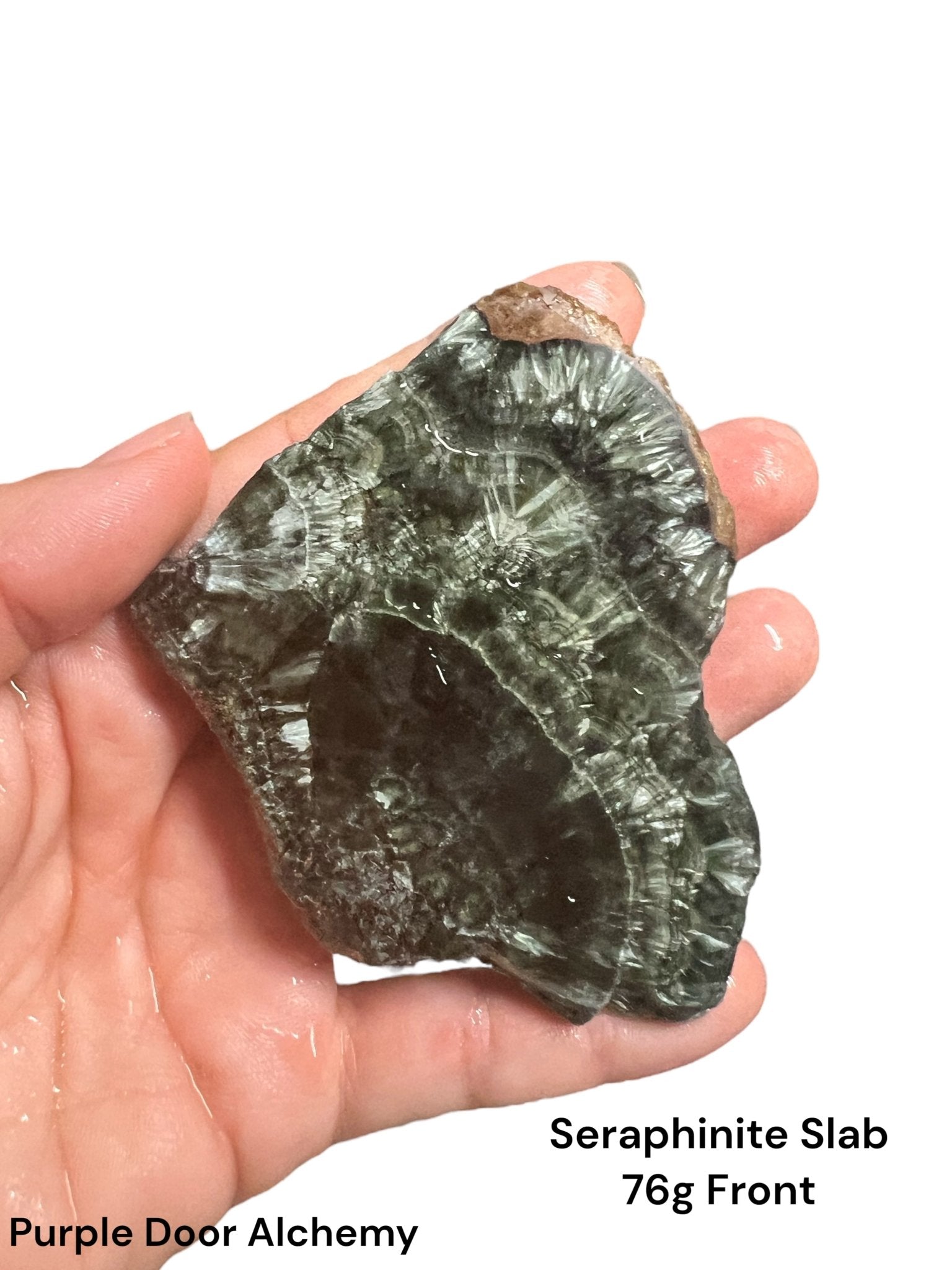 Seraphinite Slab 76g - Purple Door Alchemy