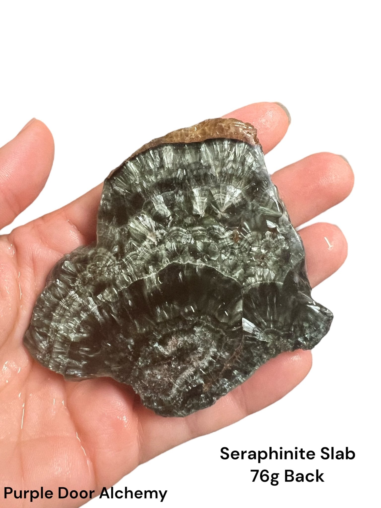 Seraphinite Slab 76g - Purple Door Alchemy