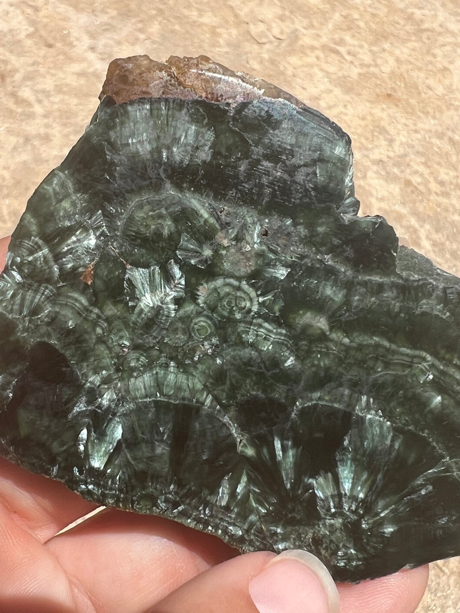 Seraphinite Slab 80g - Purple Door Alchemy