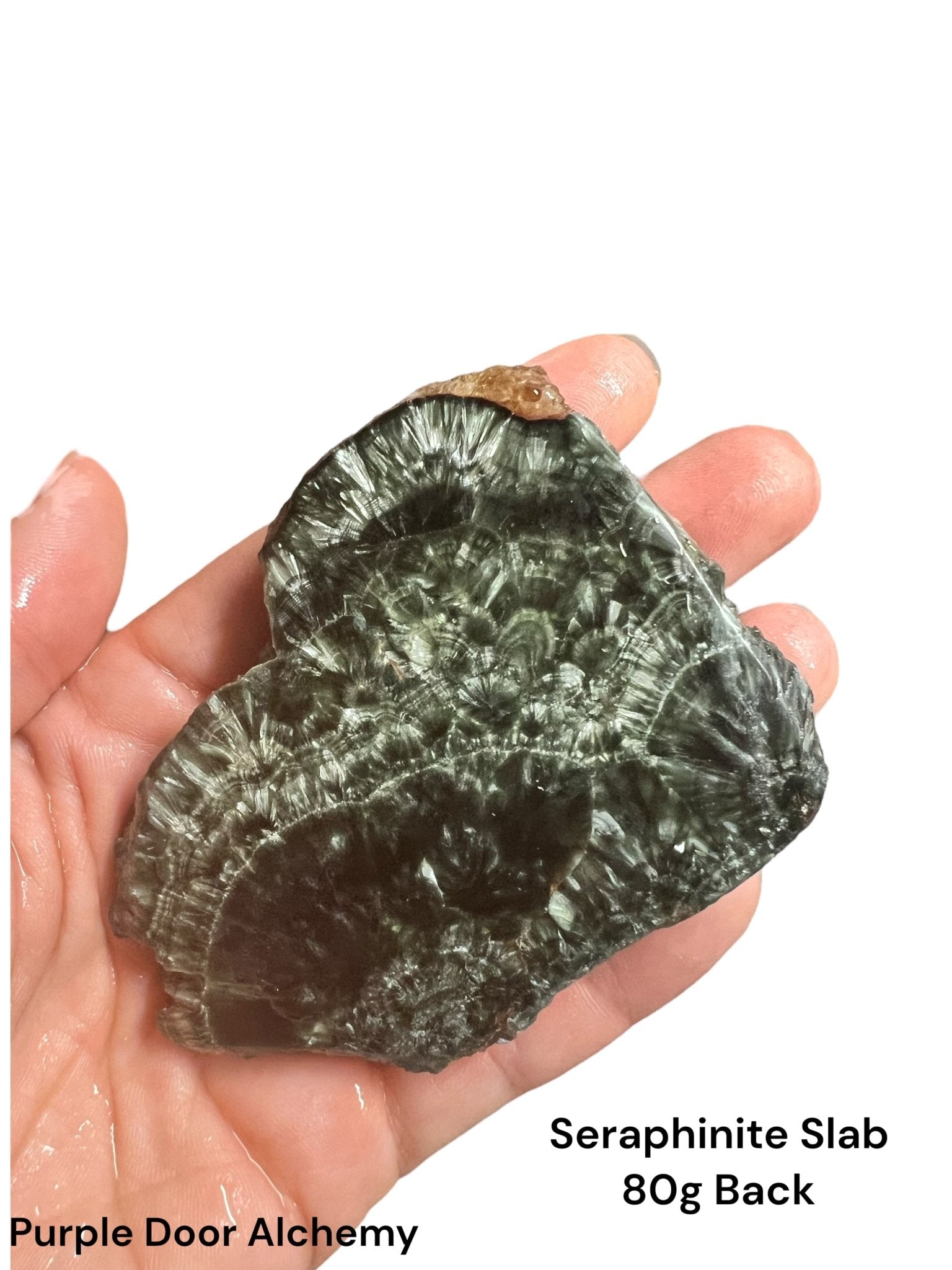 Seraphinite Slab 80g - Purple Door Alchemy