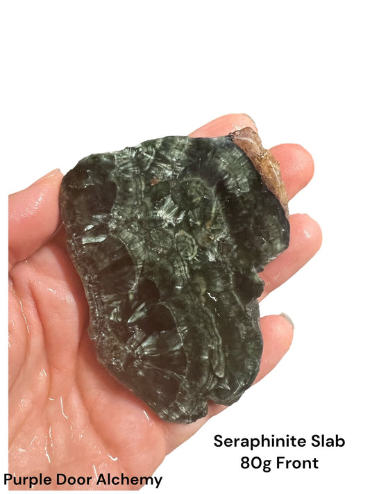 Seraphinite Slab 80g - Purple Door Alchemy