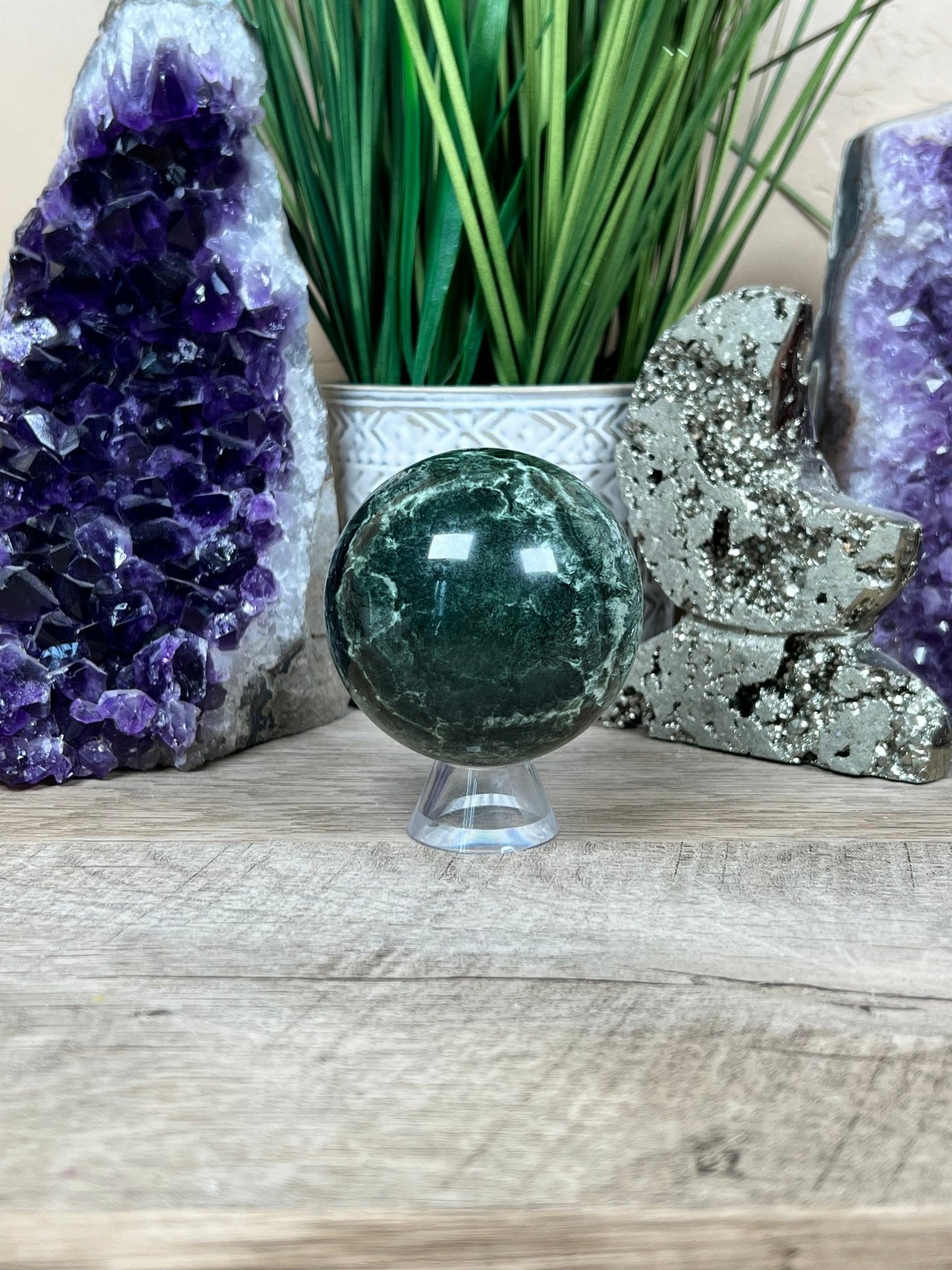 Seraphinite Sphere 65mm (2.57") - Purple Door Alchemy