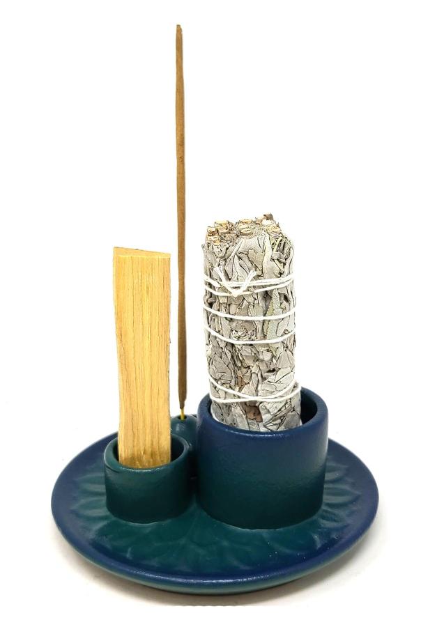 Serenity Blossom Incense Burner - Purple Door Alchemy