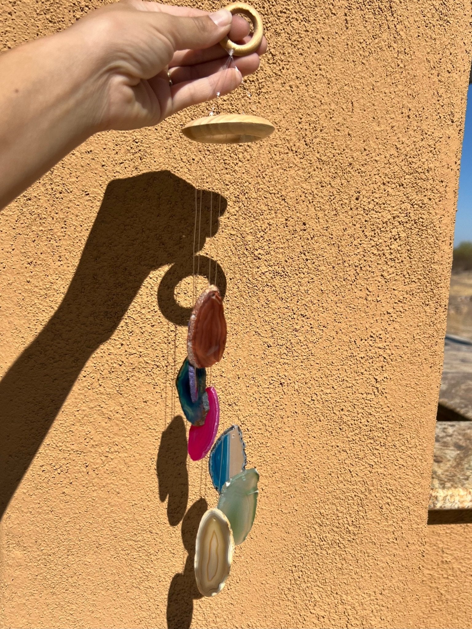 Small Agate Wind Chime - Purple Door Alchemy