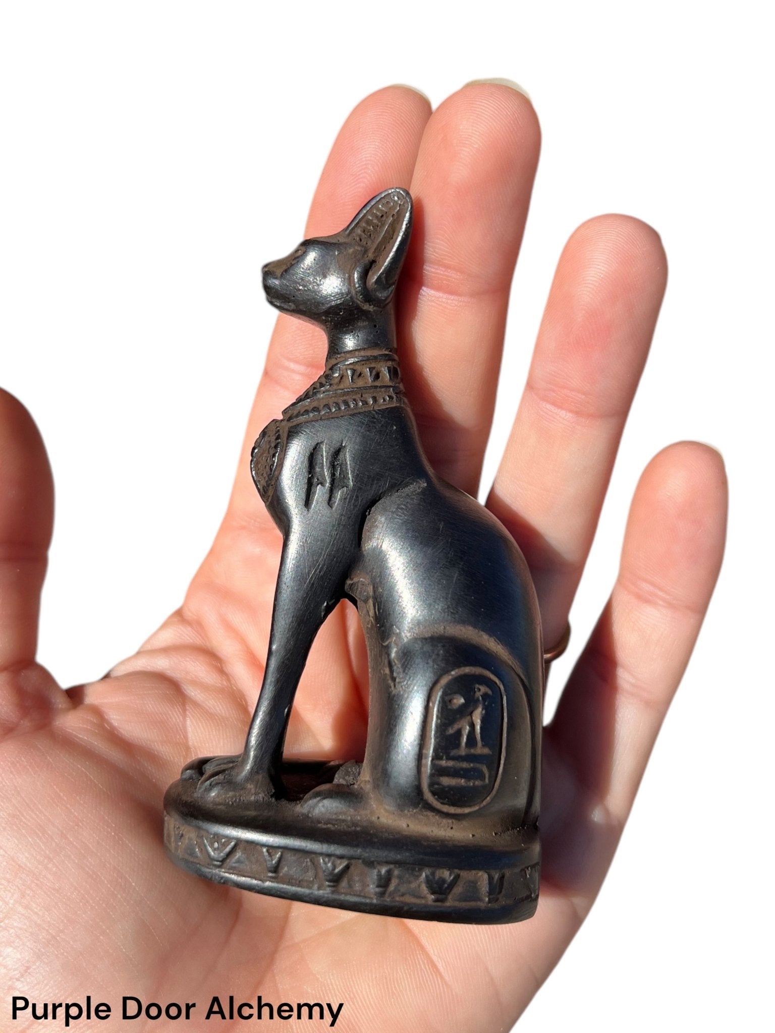 Small Bastet Cat Statue - Purple Door Alchemy