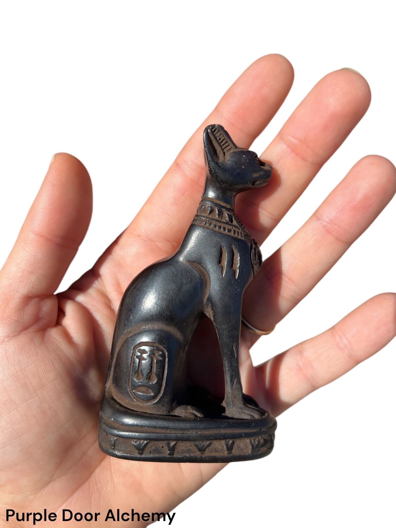 Small Bastet Cat Statue - Purple Door Alchemy