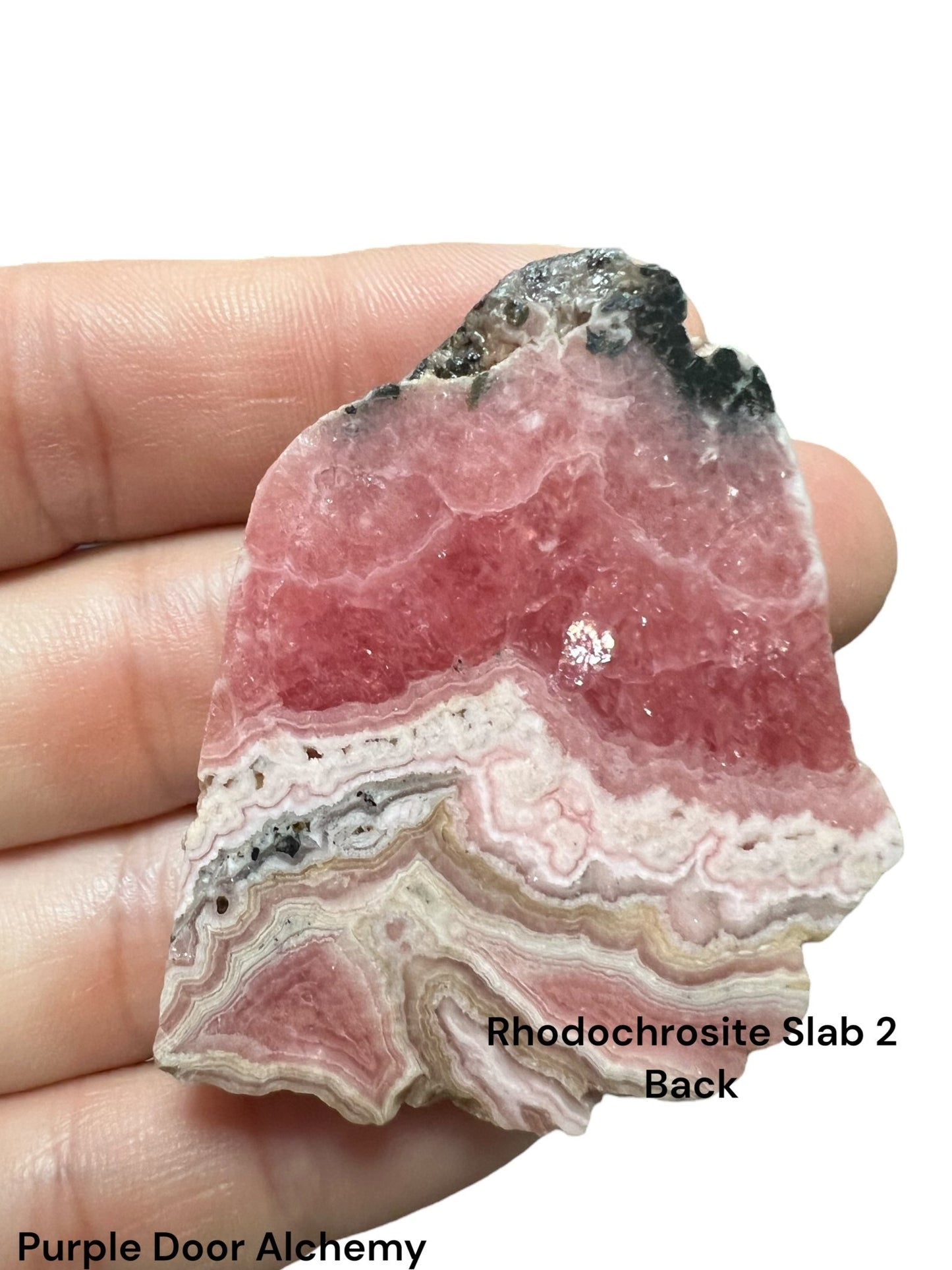 Small Rhodochrosite Slabs - Purple Door Alchemy
