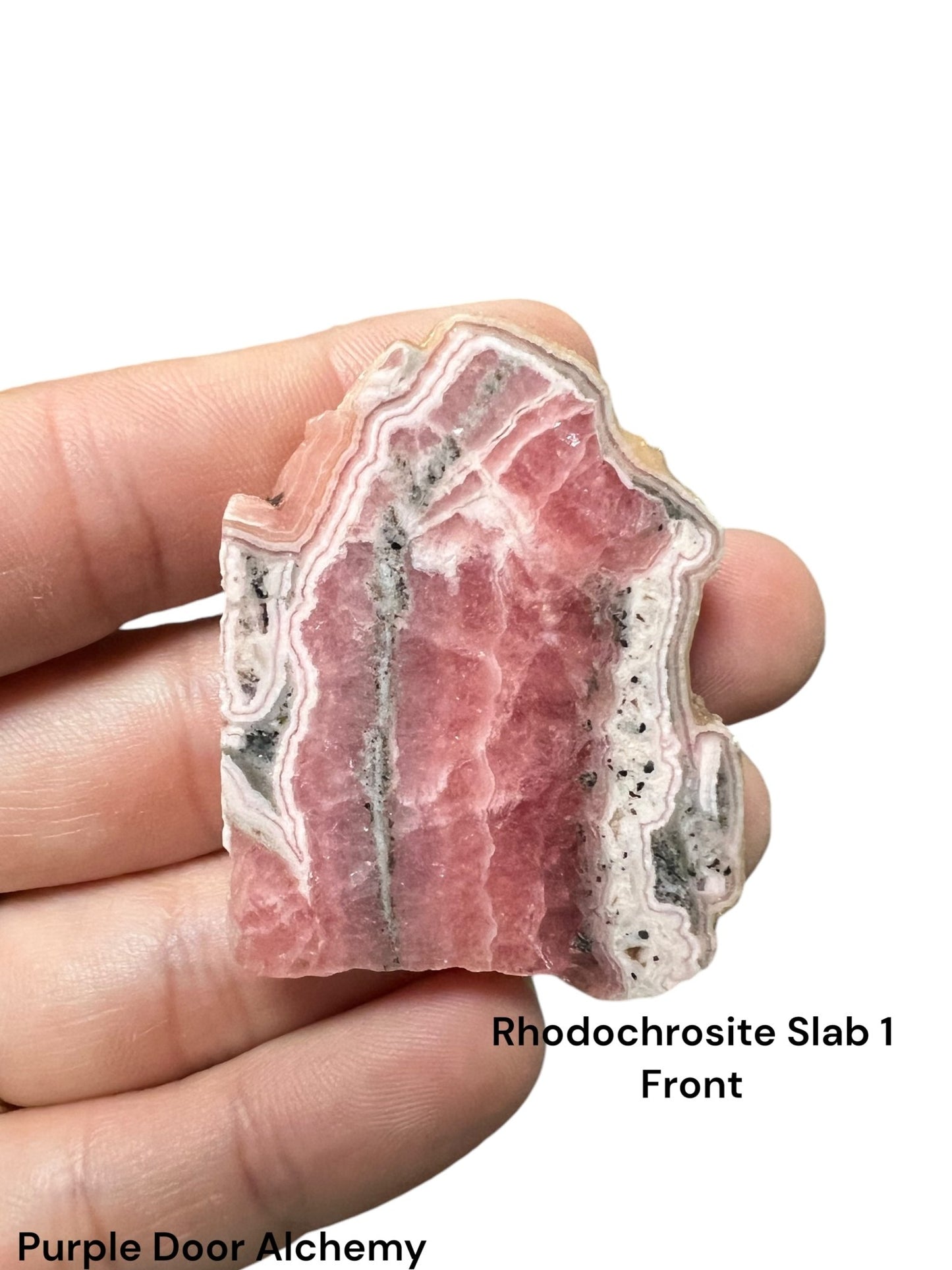 Small Rhodochrosite Slabs - Purple Door Alchemy