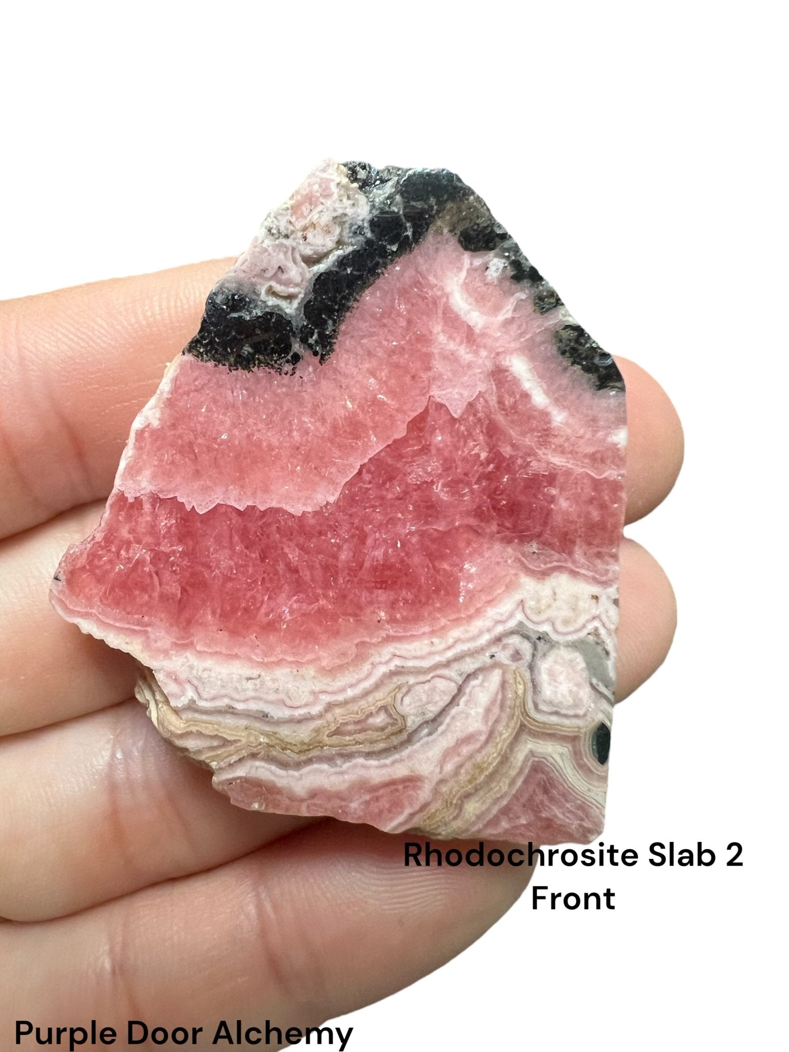 Small Rhodochrosite Slabs - Purple Door Alchemy
