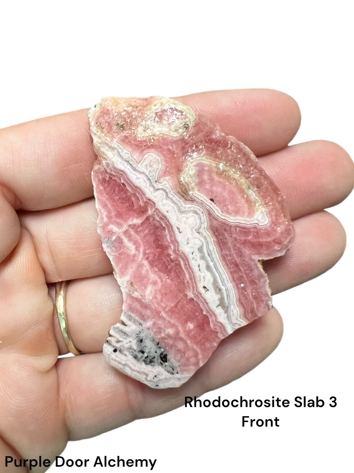 Small Rhodochrosite Slabs - Purple Door Alchemy