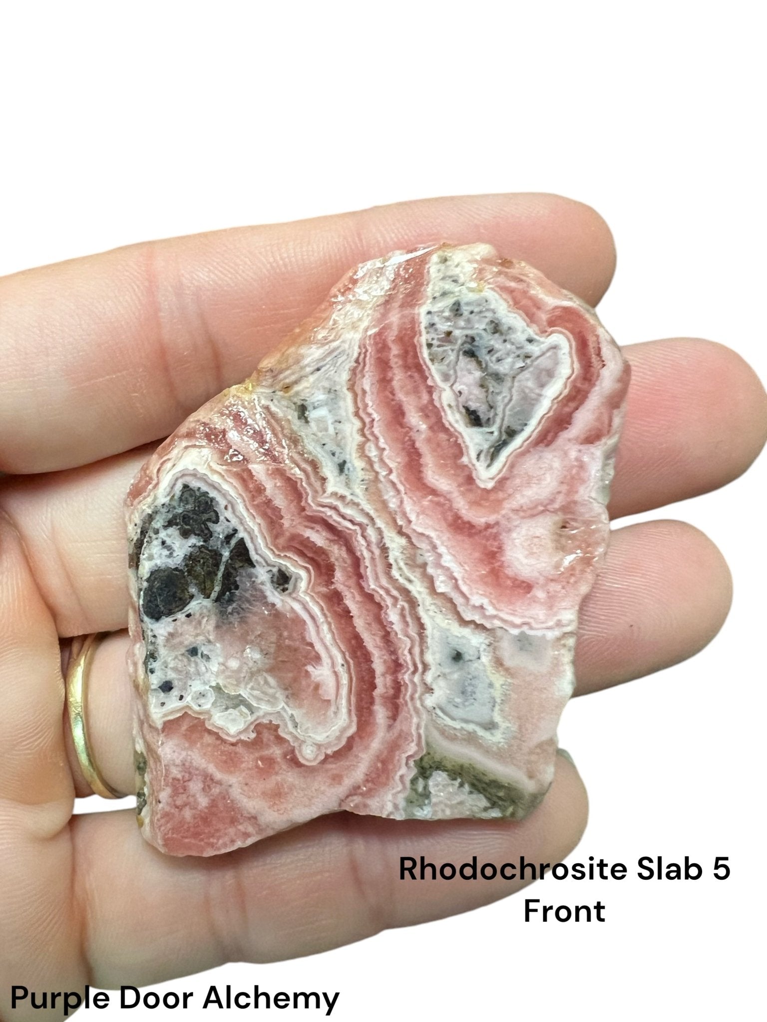 Small Rhodochrosite Slabs - Purple Door Alchemy