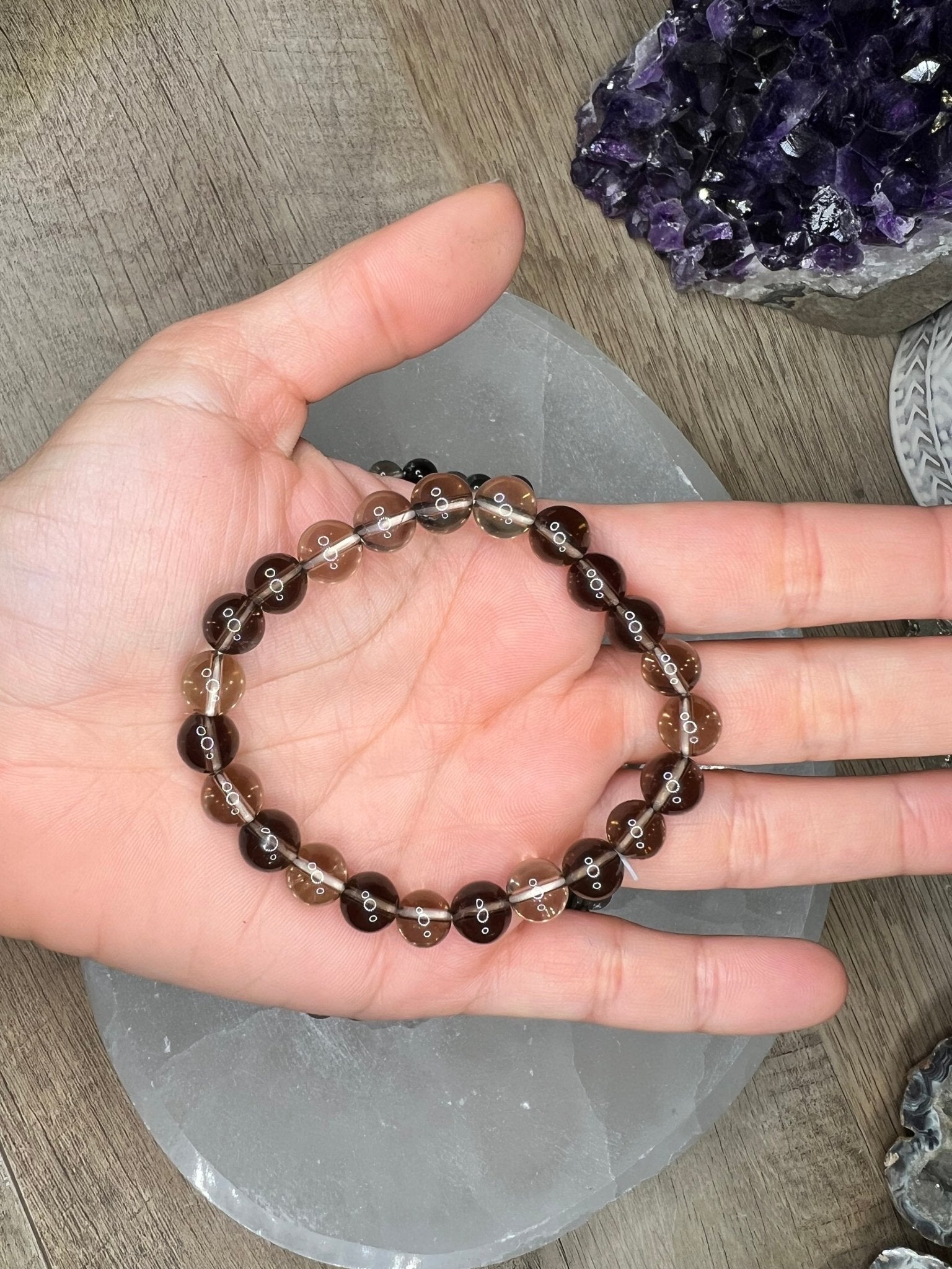 Smoky Quartz Bracelet - Purple Door Alchemy
