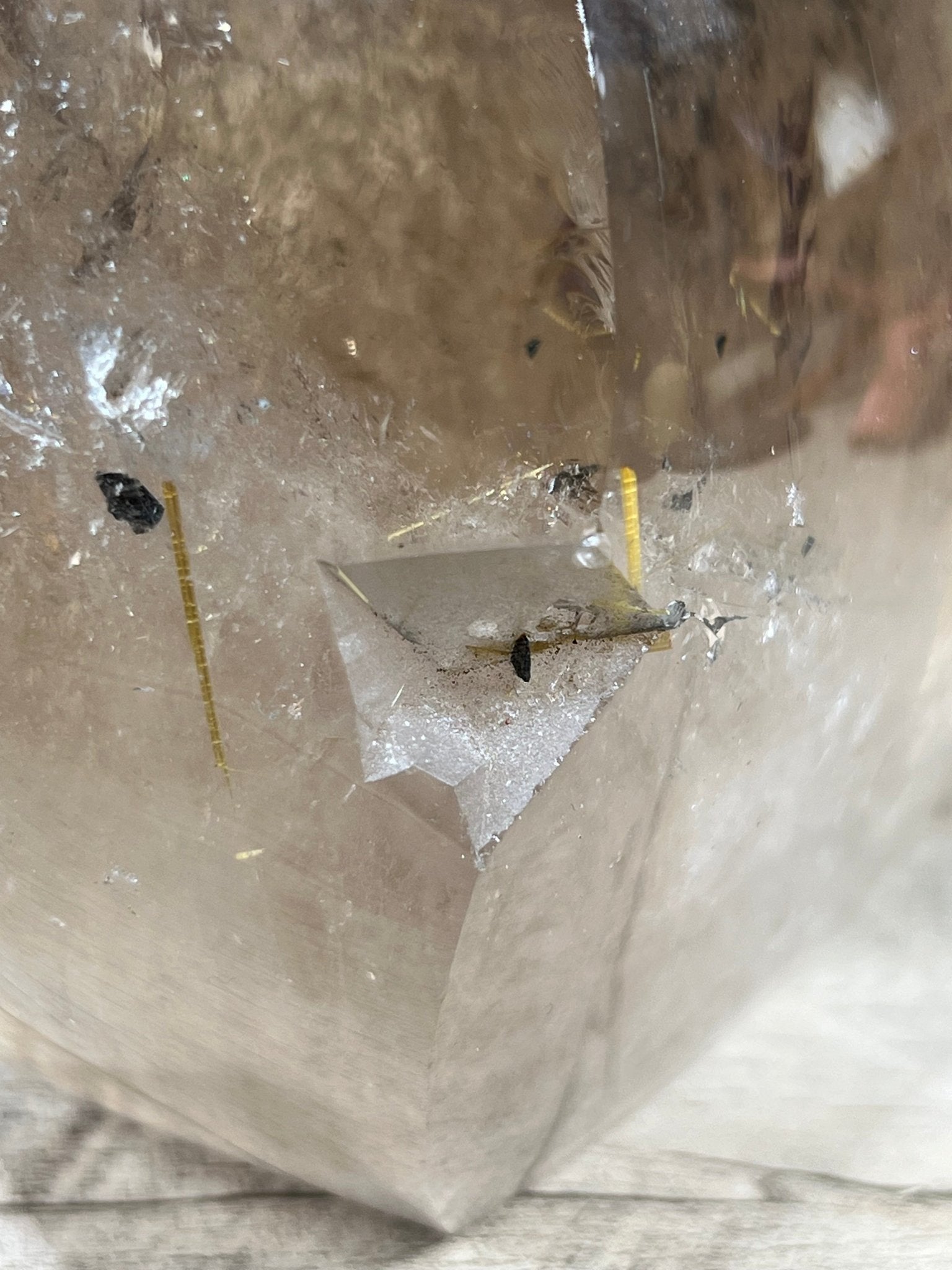 Smoky Quartz Flame with Rutile Inclusions - Purple Door Alchemy