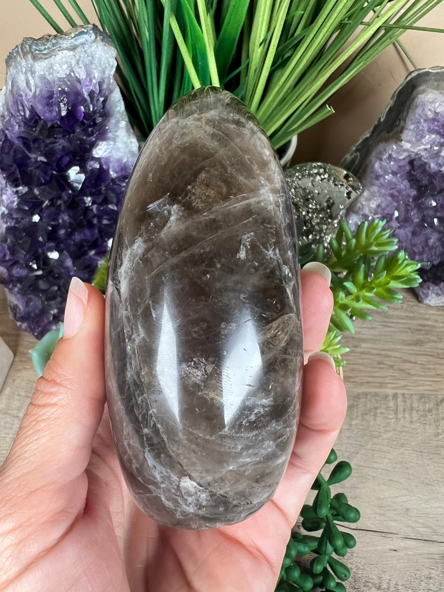 Smoky Quartz Freeform 100mm, 3.9in - Purple Door Alchemy
