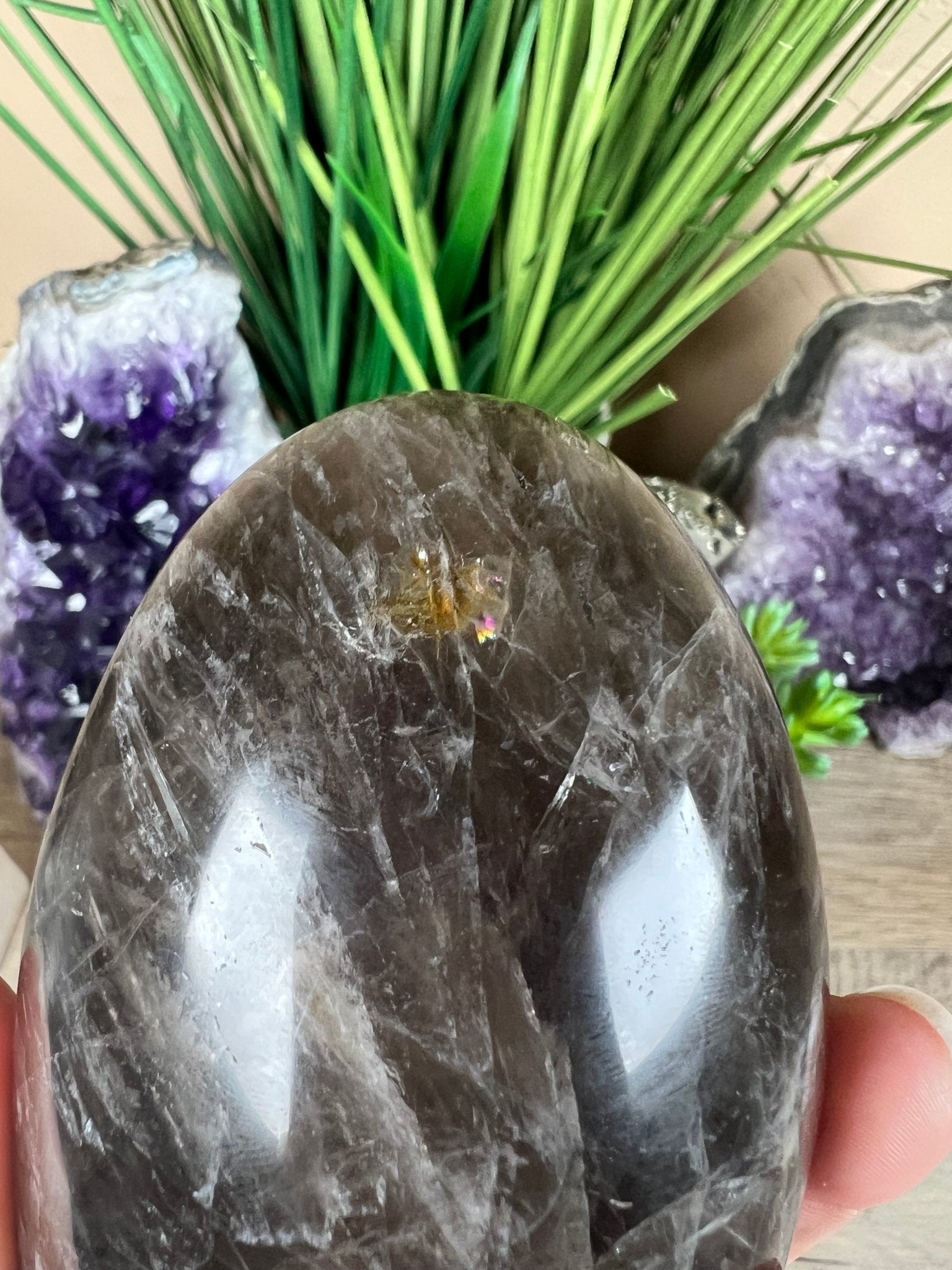 Smoky Quartz Freeform 100mm, 3.9in - Purple Door Alchemy