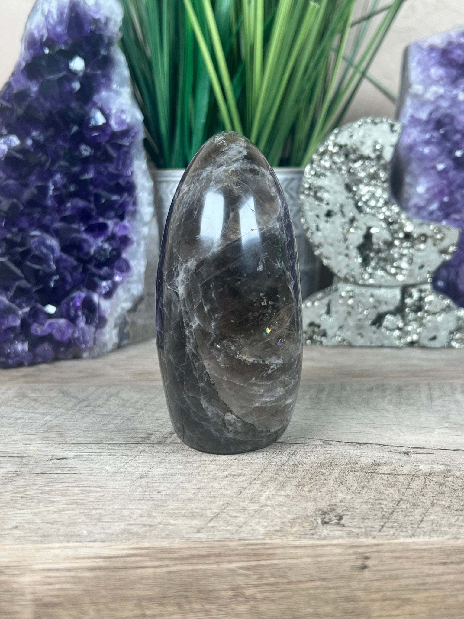 Smoky Quartz Freeform 100mm, 3.9in - Purple Door Alchemy