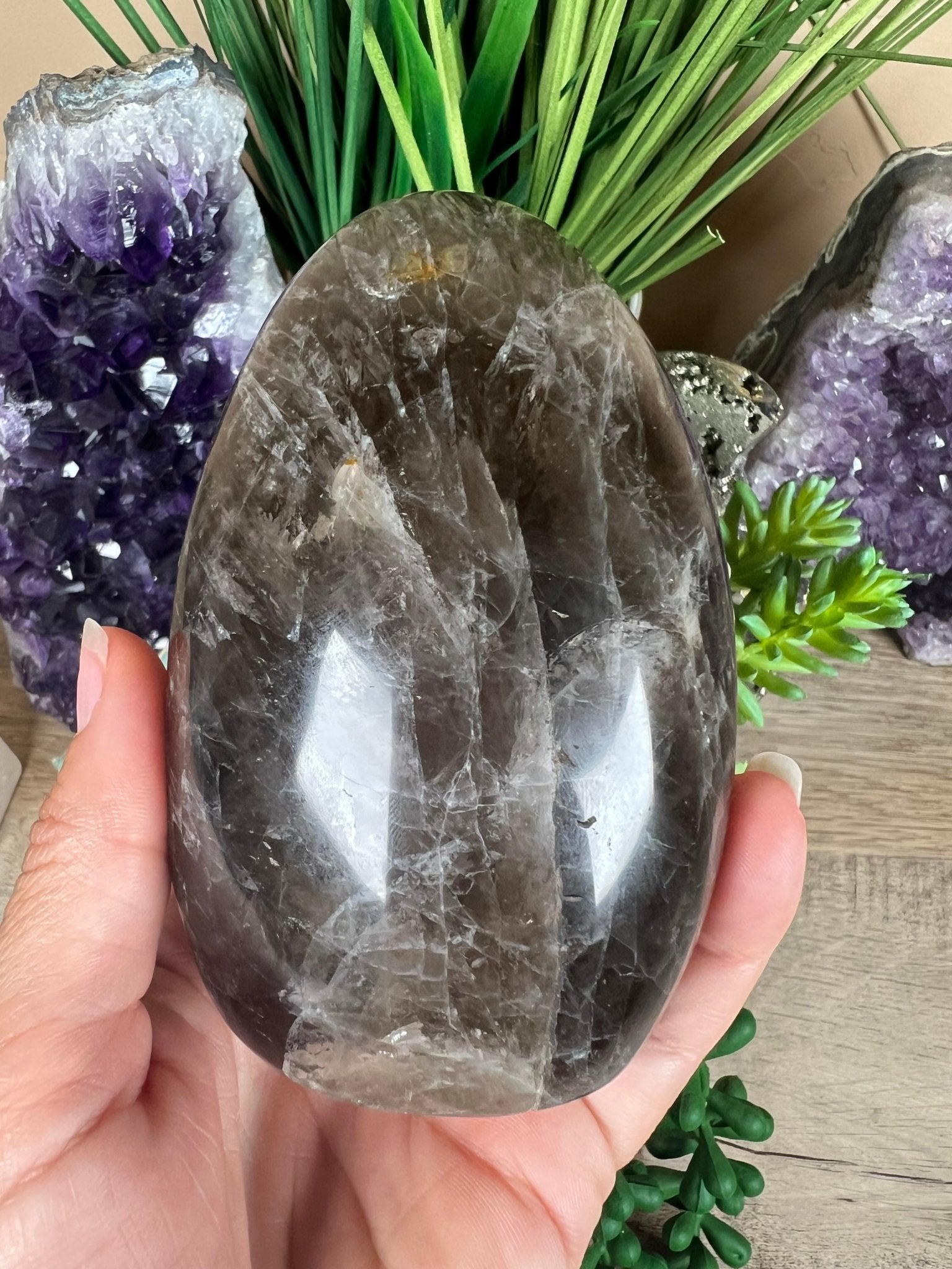 Smoky Quartz Freeform 100mm, 3.9in - Purple Door Alchemy