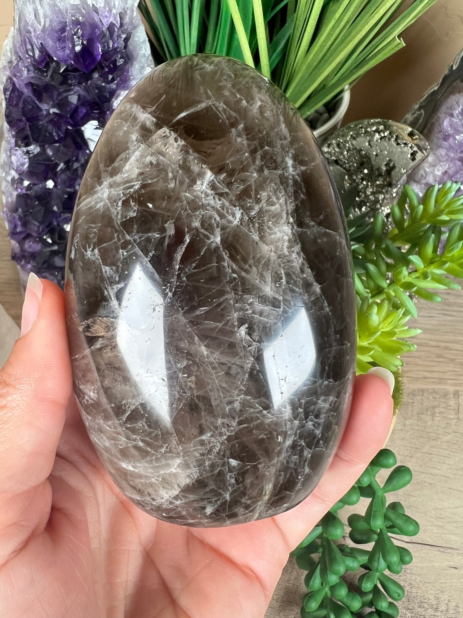 Smoky Quartz Freeform 100mm, 3.9in - Purple Door Alchemy