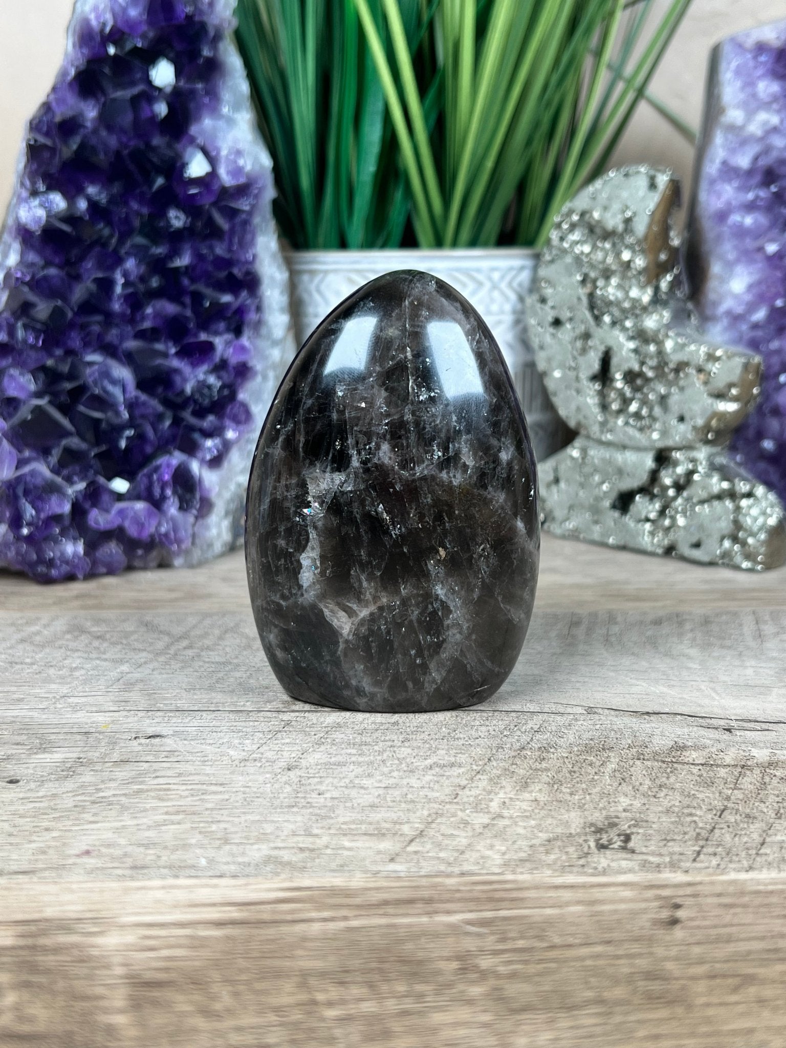 Smoky Quartz Freeform 86mm, 3.4in - Purple Door Alchemy