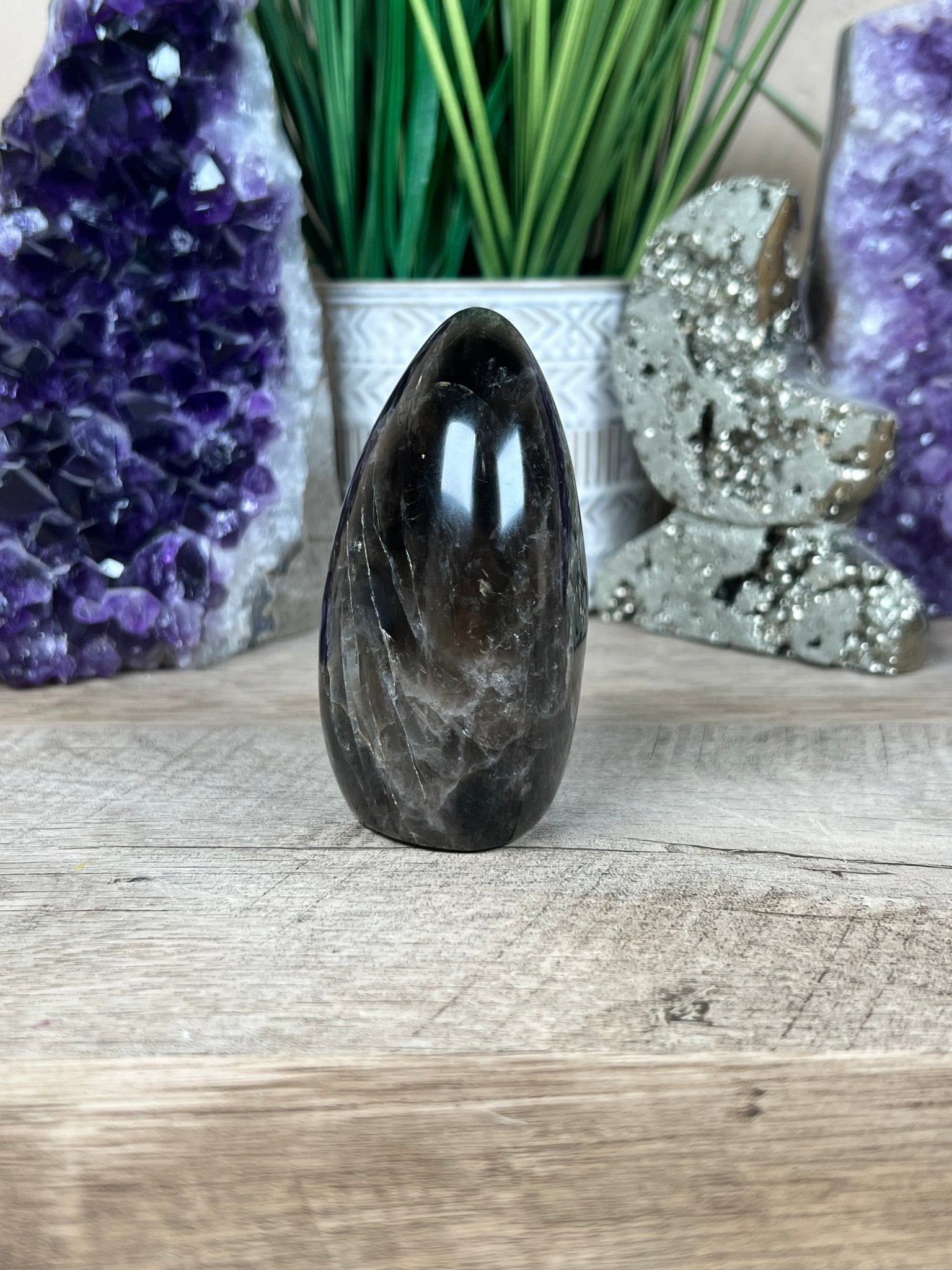 Smoky Quartz Freeform 86mm, 3.4in - Purple Door Alchemy