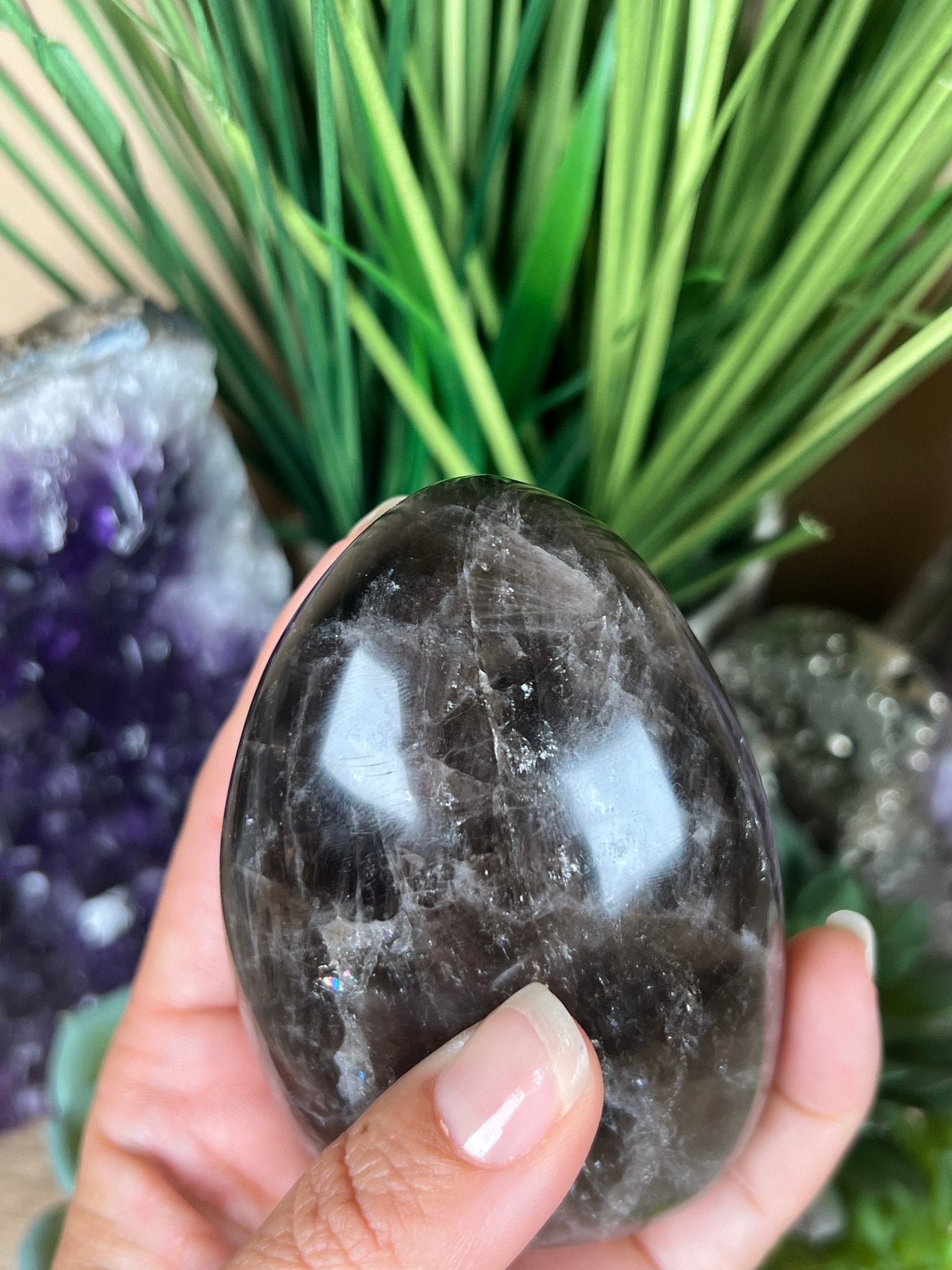 Smoky Quartz Freeform 86mm, 3.4in - Purple Door Alchemy