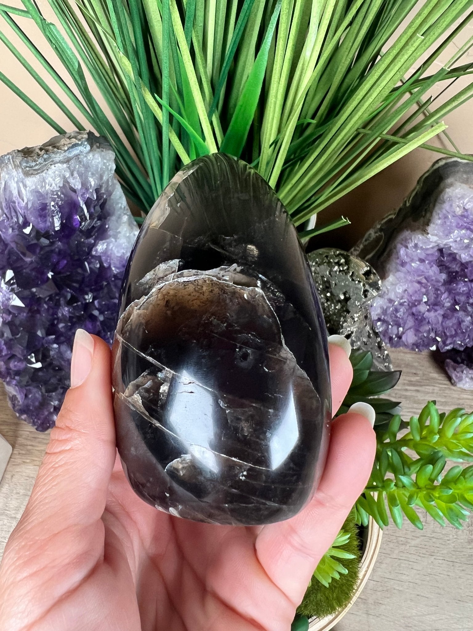 Smoky Quartz Freeform 89mm, 3.5in - Purple Door Alchemy