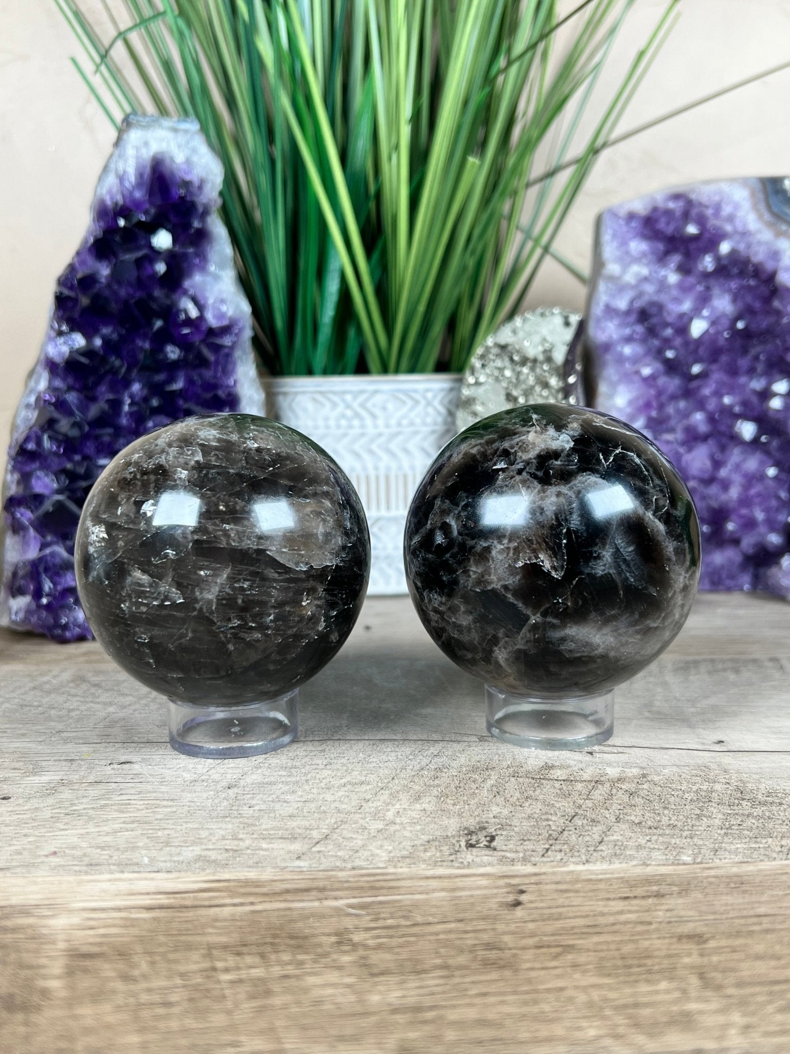Smoky Quartz Sphere - Purple Door Alchemy