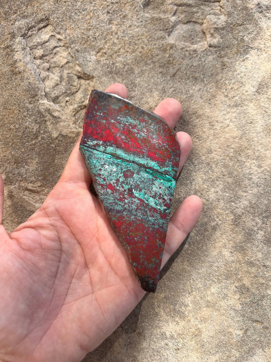 Sonora Sunrise Chrysocolla Slab 84g - Purple Door Alchemy