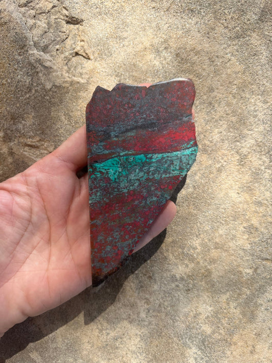 Sonora Sunrise Chrysocolla Slab 96g - Purple Door Alchemy
