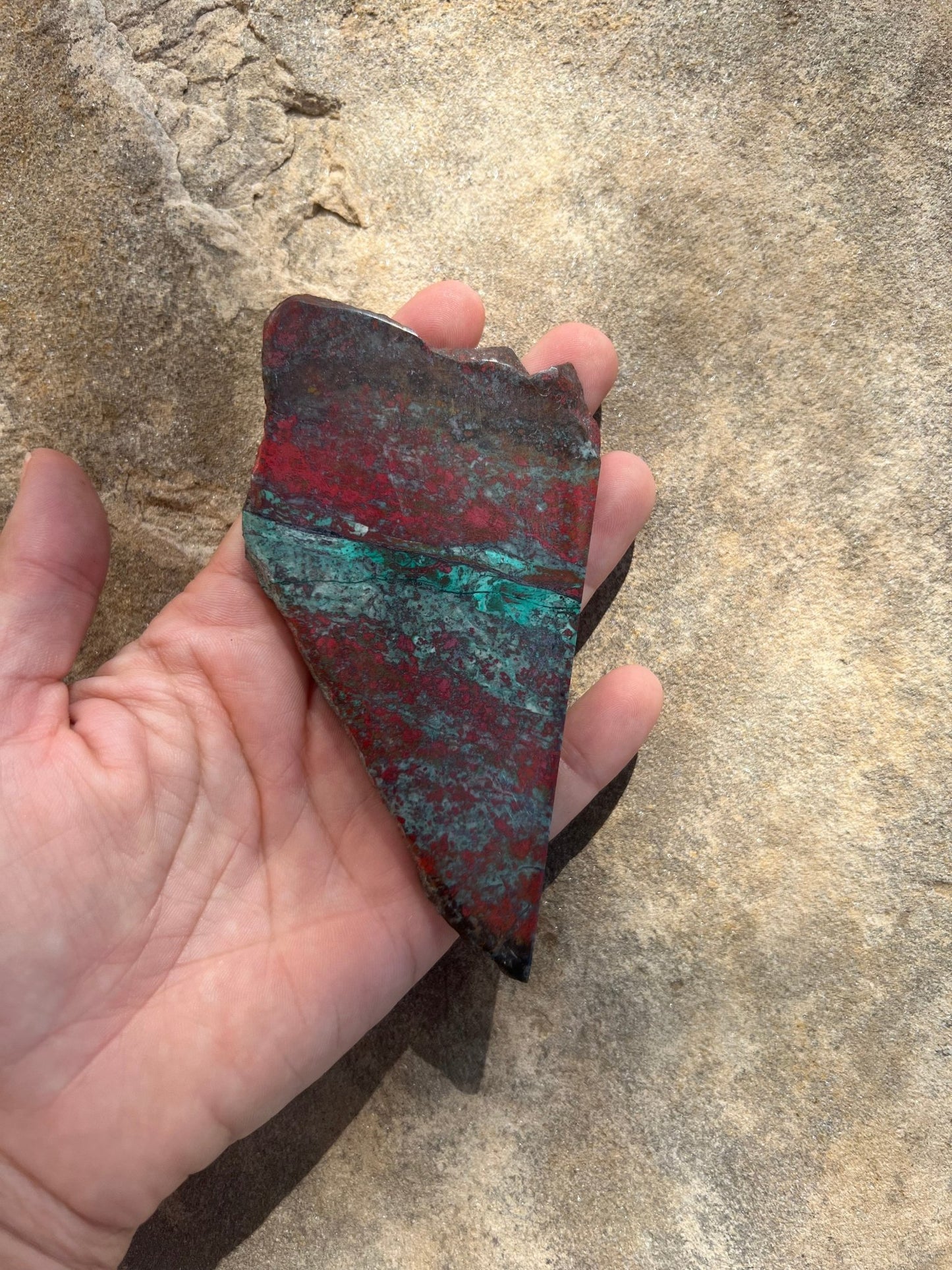 Sonora Sunrise Chrysocolla Slab 96g - Purple Door Alchemy