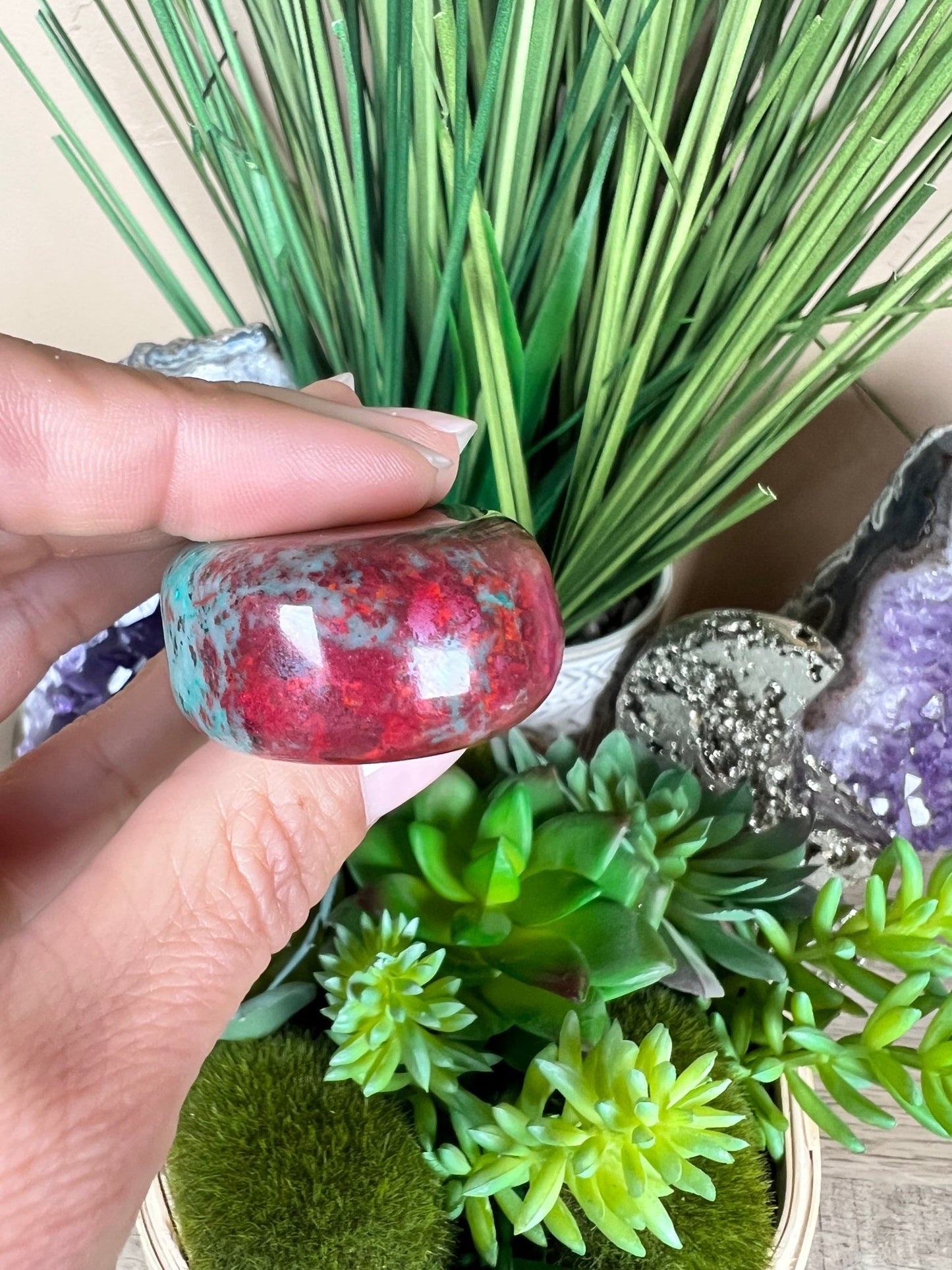 Sonora Sunrise Palmstone 2.55in - Purple Door Alchemy