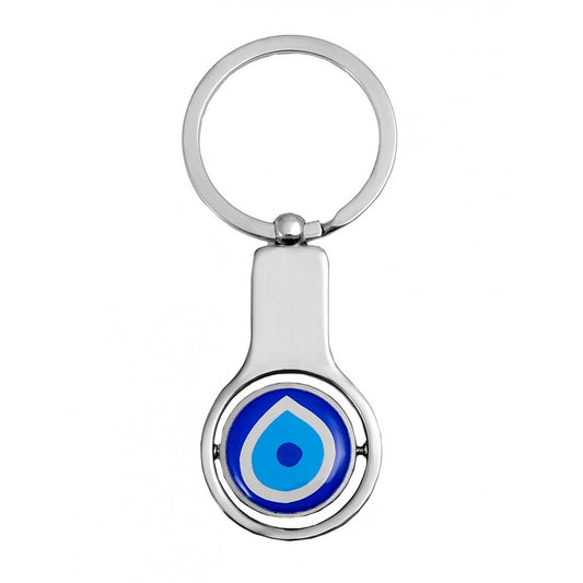 Spinning Evil Eye Keychain - Purple Door Alchemy