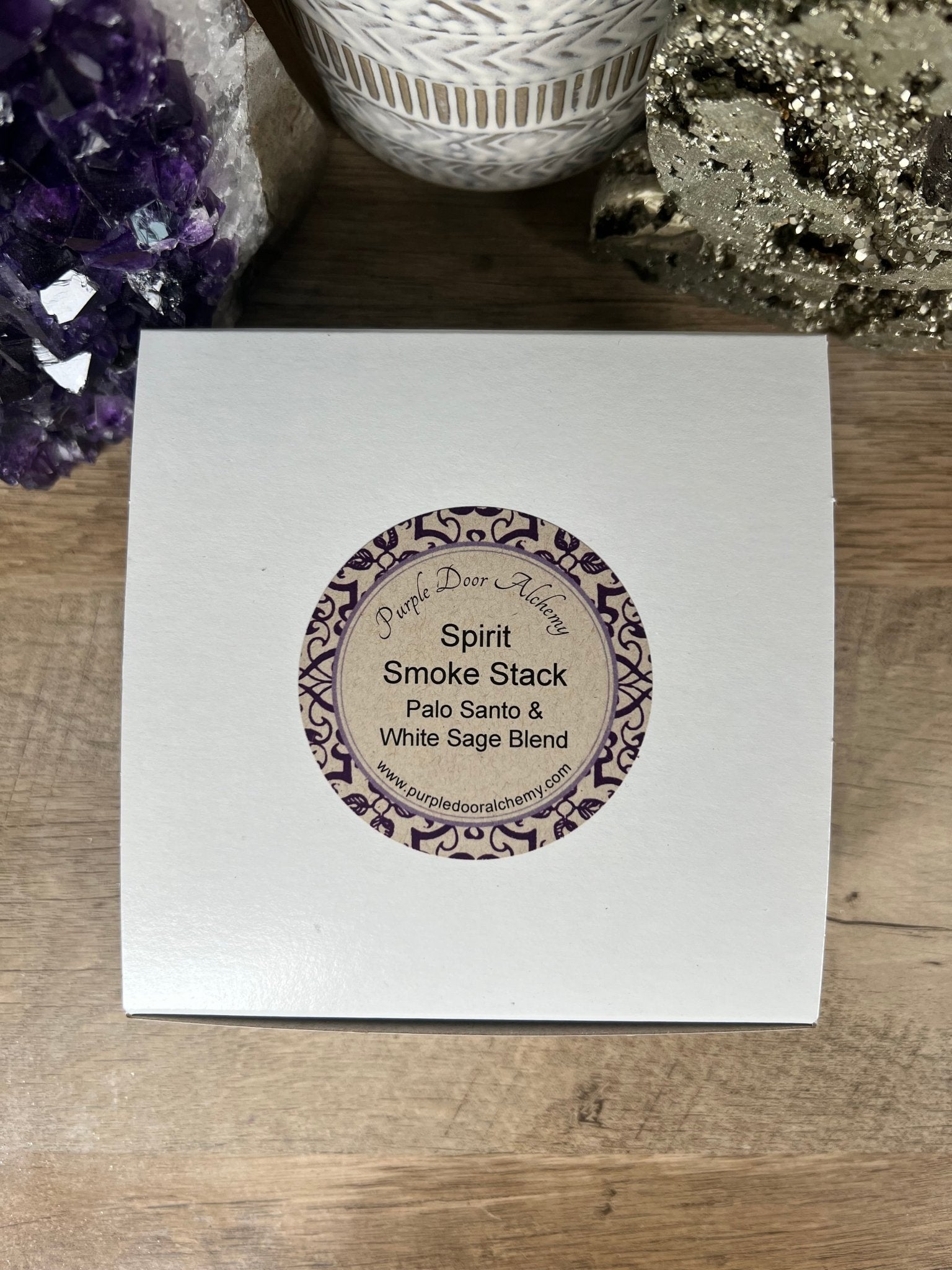 Spirit Smoke Stack - Palo Santo & White Sage - Purple Door Alchemy