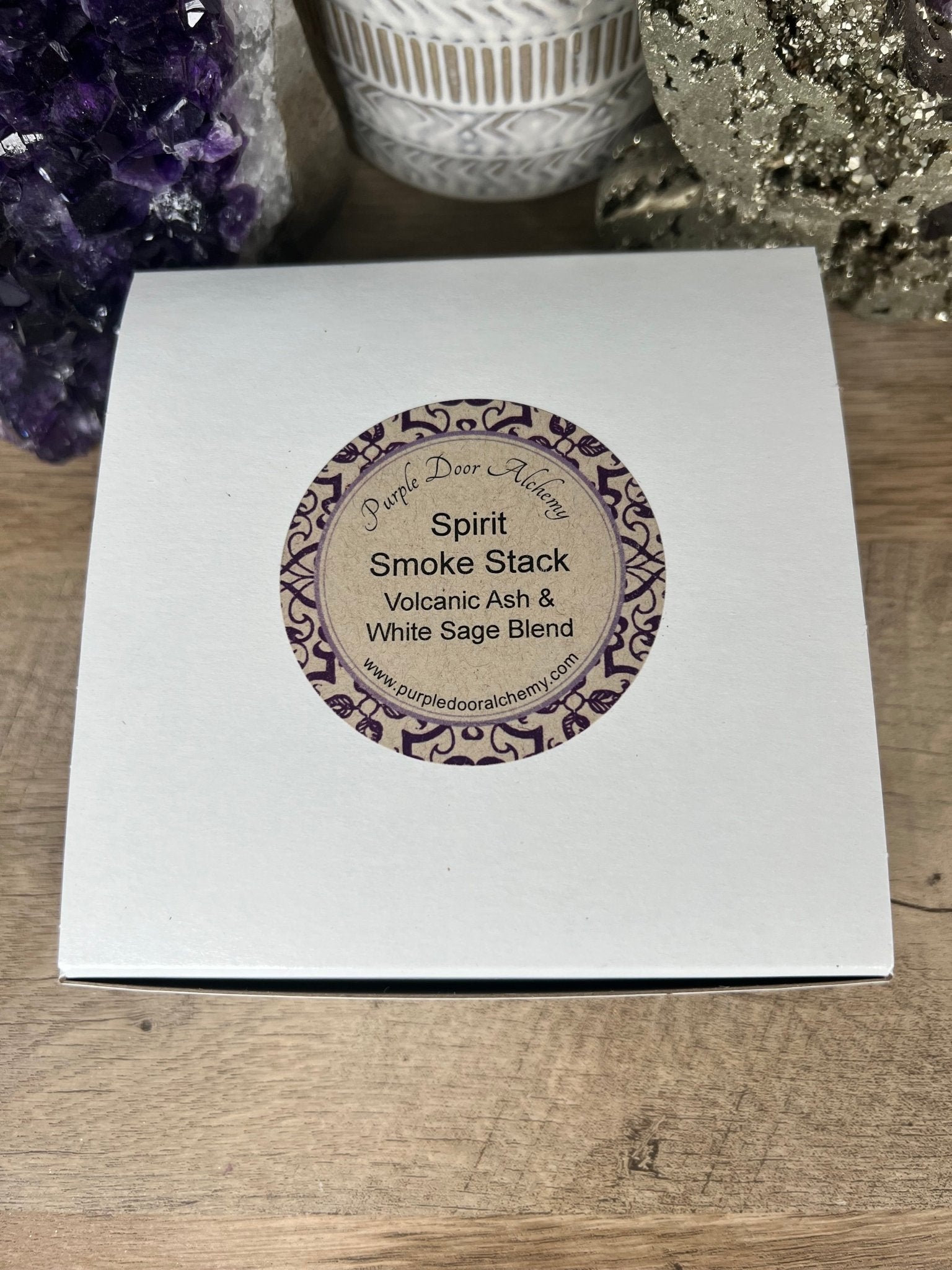 Spirit Smoke Stack - Volcanic Ash & White Sage - Purple Door Alchemy