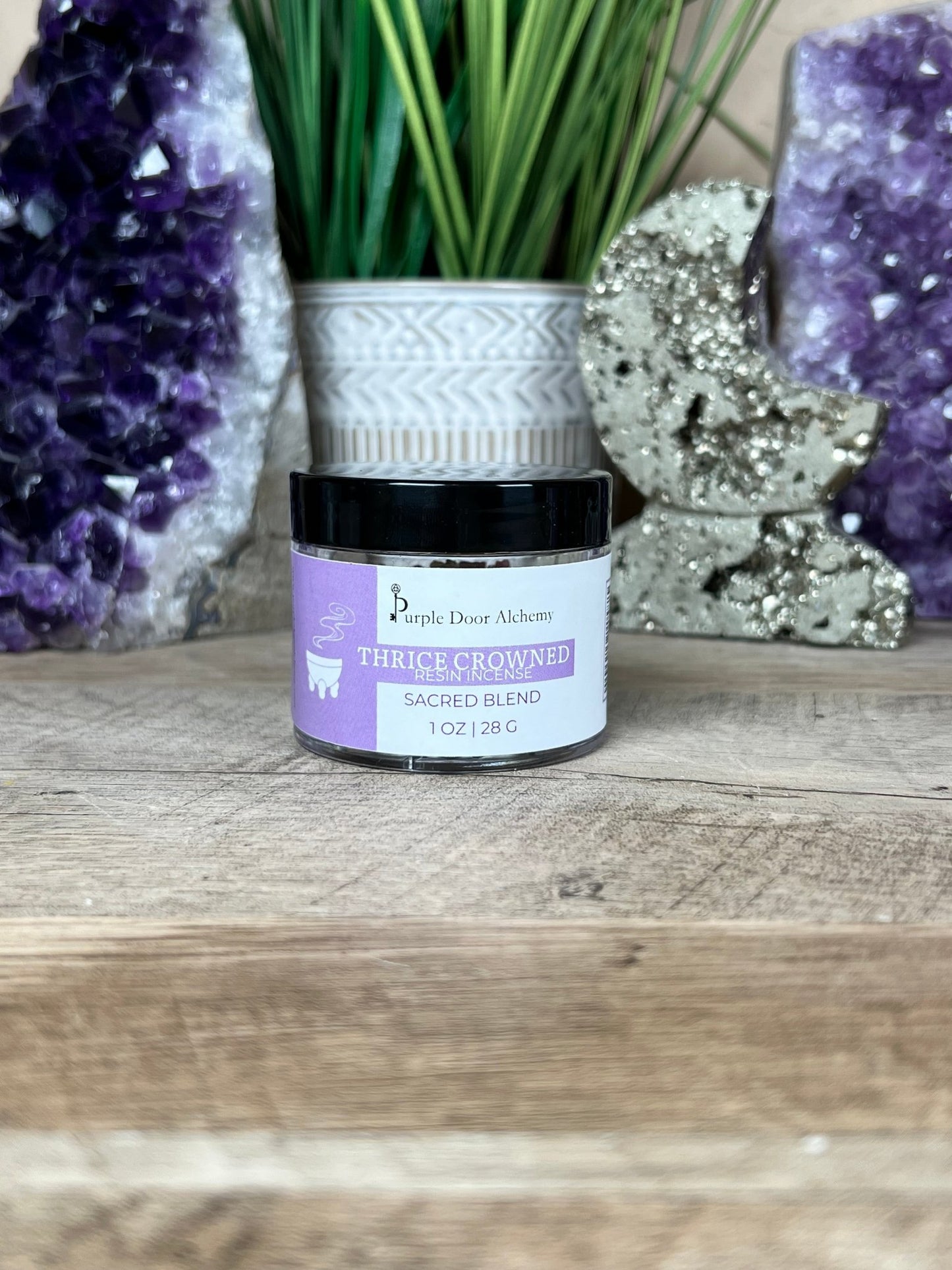 Thrice Crowned Resin Incense - Purple Door Alchemy