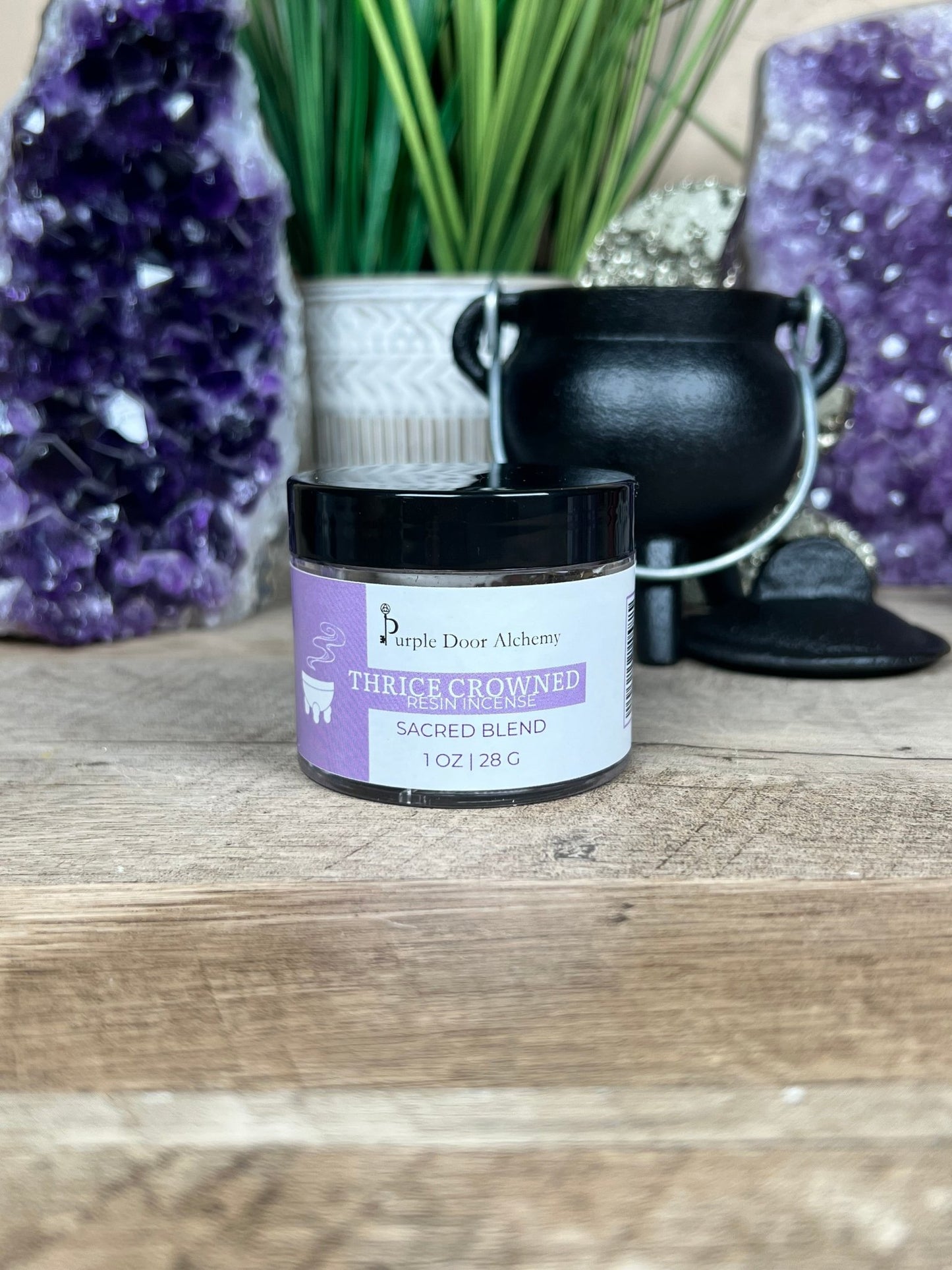 Thrice Crowned Resin Incense - Purple Door Alchemy