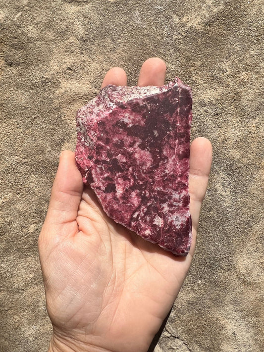 Thulite Slab 126g - Purple Door Alchemy