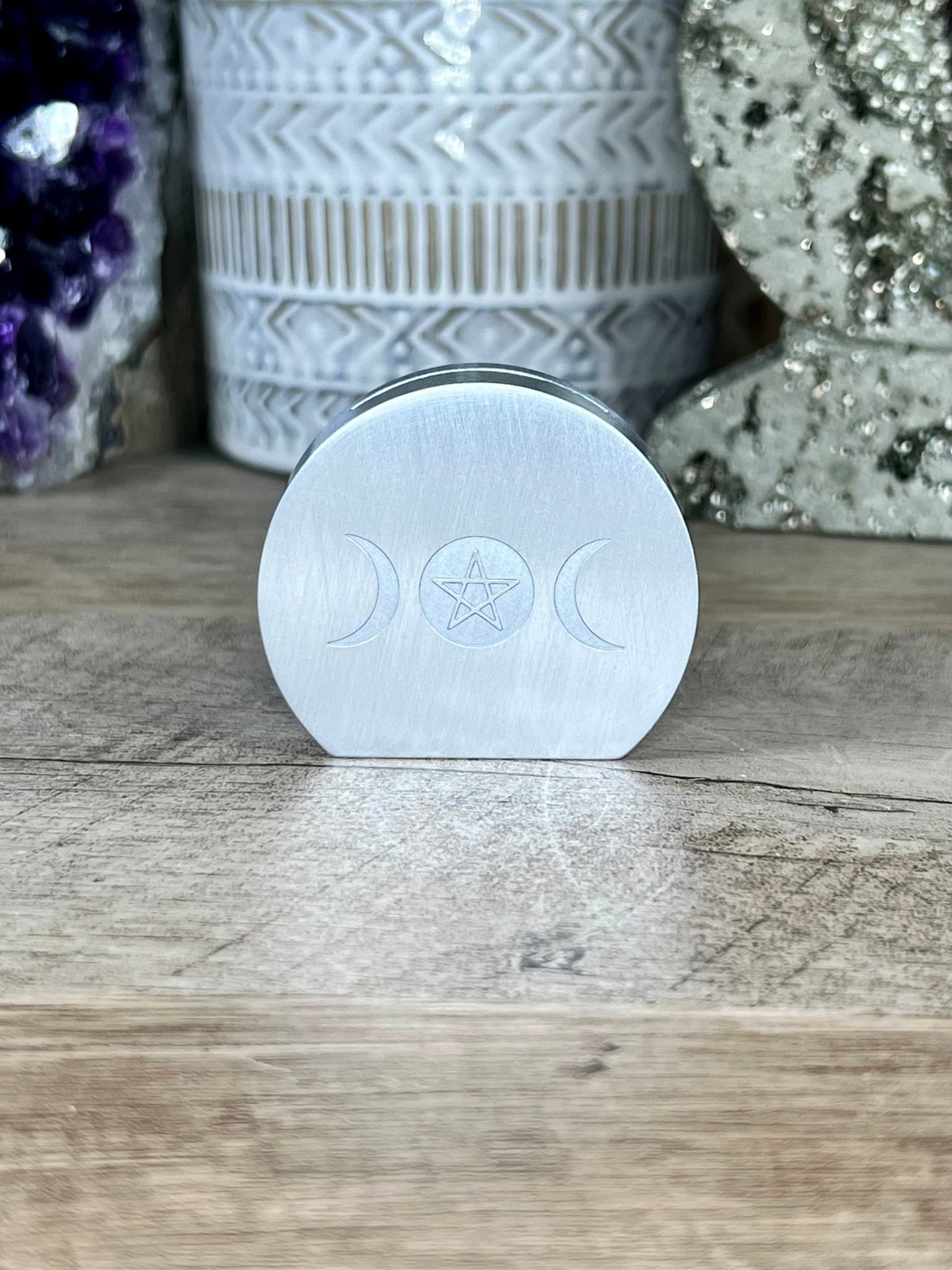 Triple Moon Card Holder - Purple Door Alchemy