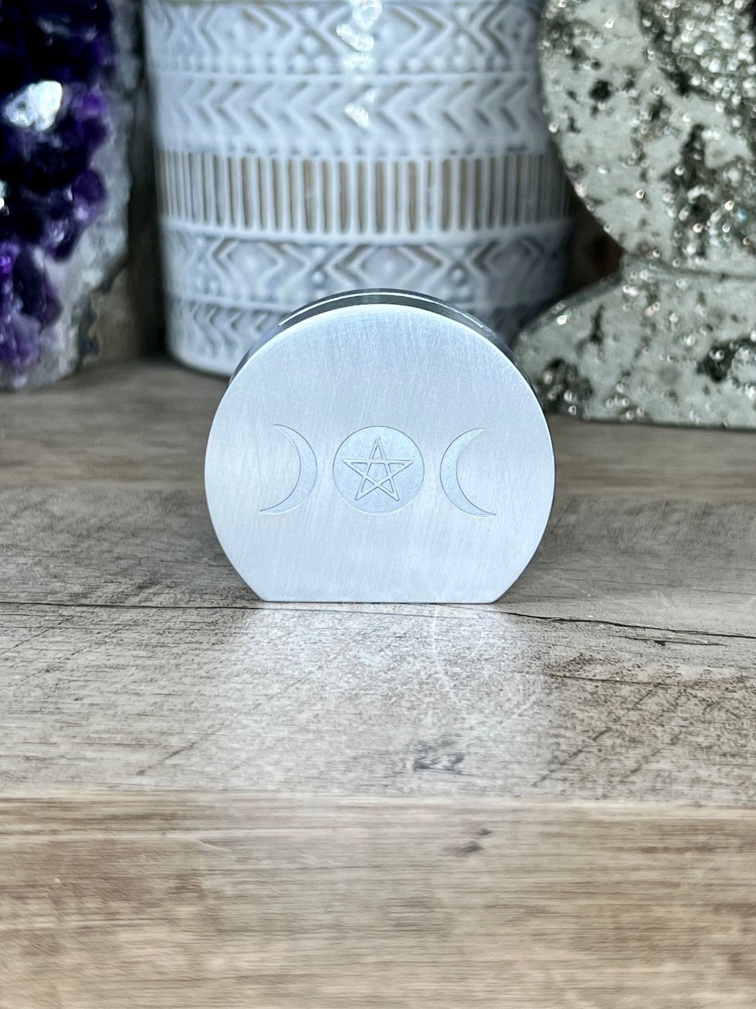 Triple Moon Card Holder - Purple Door Alchemy