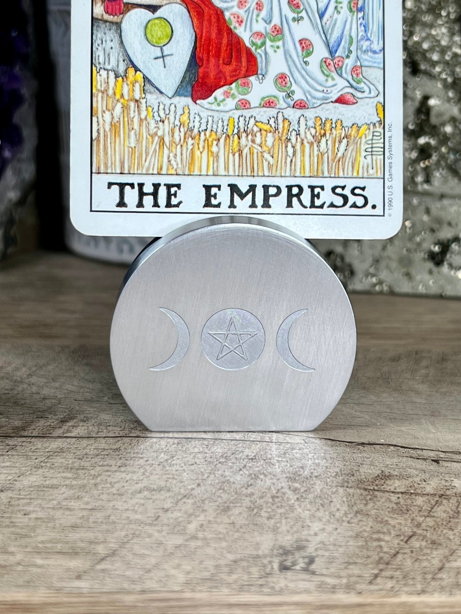 Triple Moon Card Holder - Purple Door Alchemy