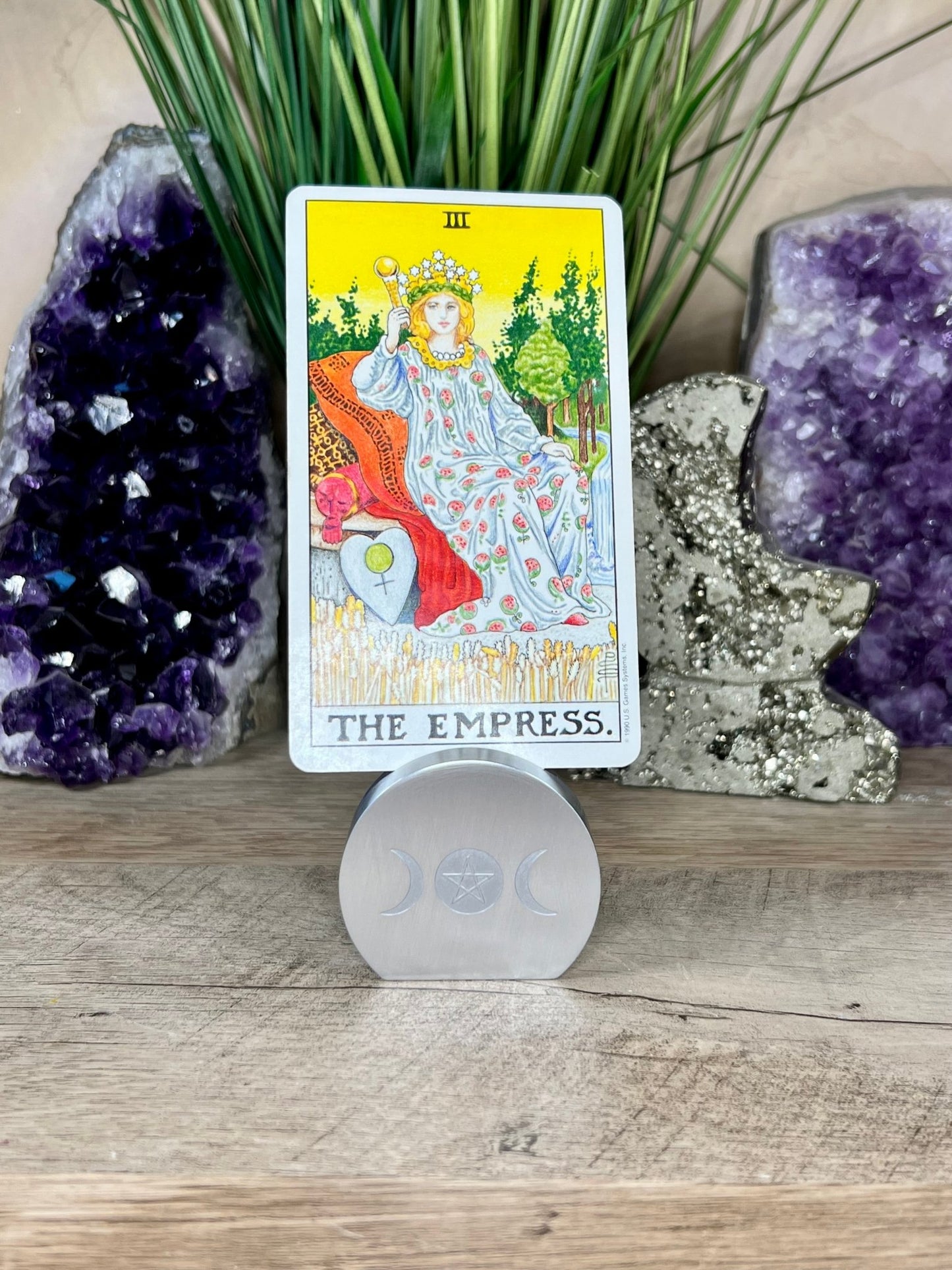 Triple Moon Card Holder - Purple Door Alchemy